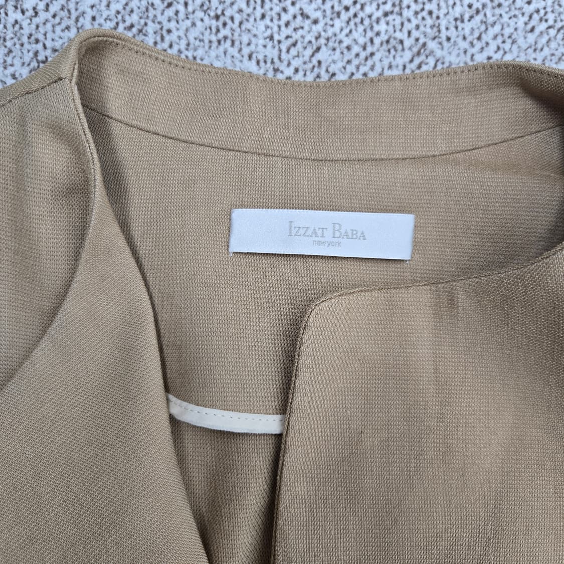 0185 아이잗바바 린넨 혼방라운드넥 포켓 자켓 66 상품이미지5