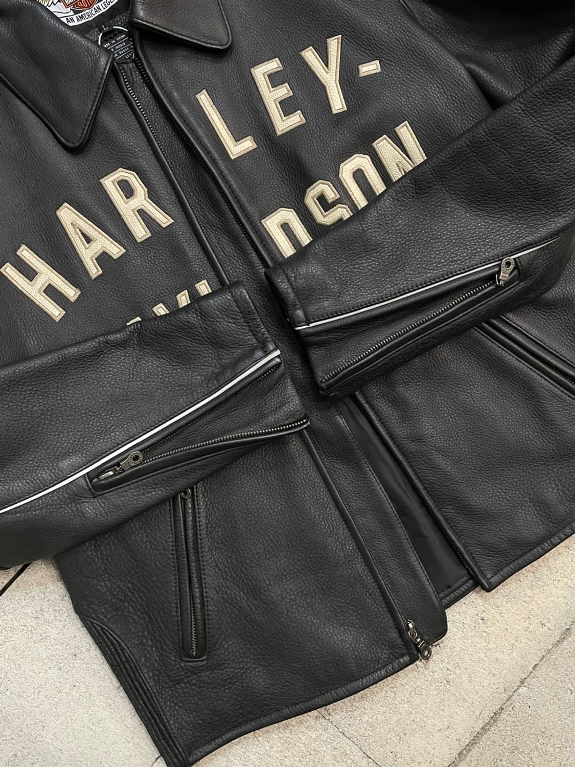 할리 데이비슨 100주년 바이커 자켓  상품이미지5