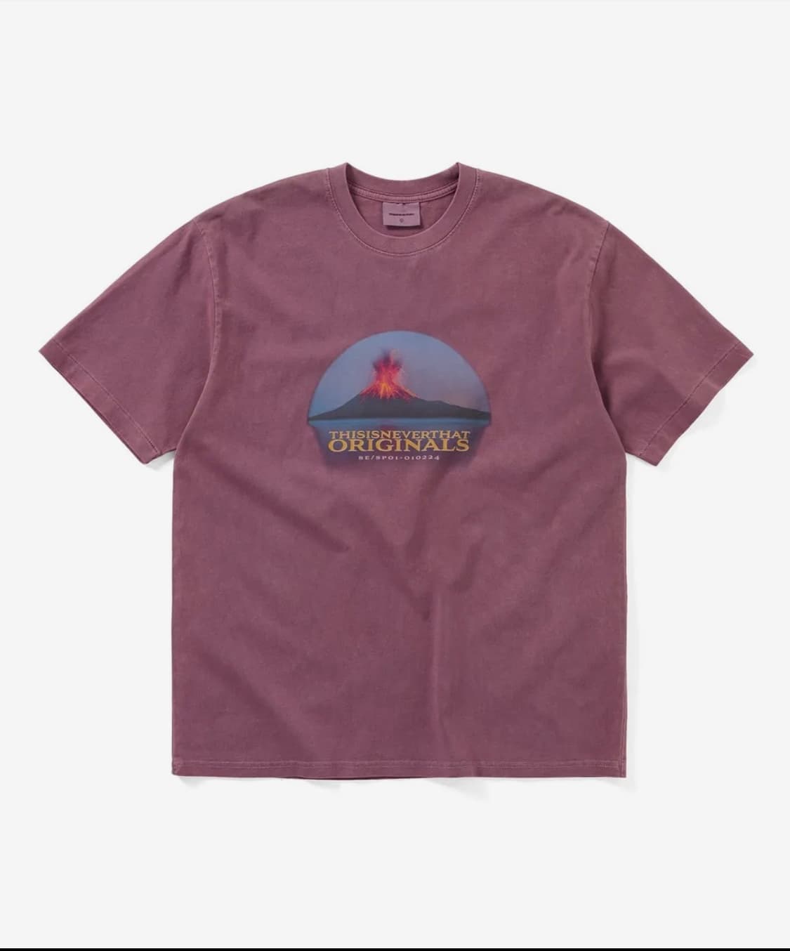 디네댓 Volcano Tee Fuchsia S사이즈 새상품 판매합니다 상품이미지1