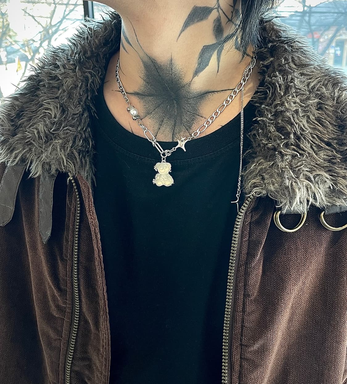 pcr053 Nerd teddy bear necklace 상품이미지3