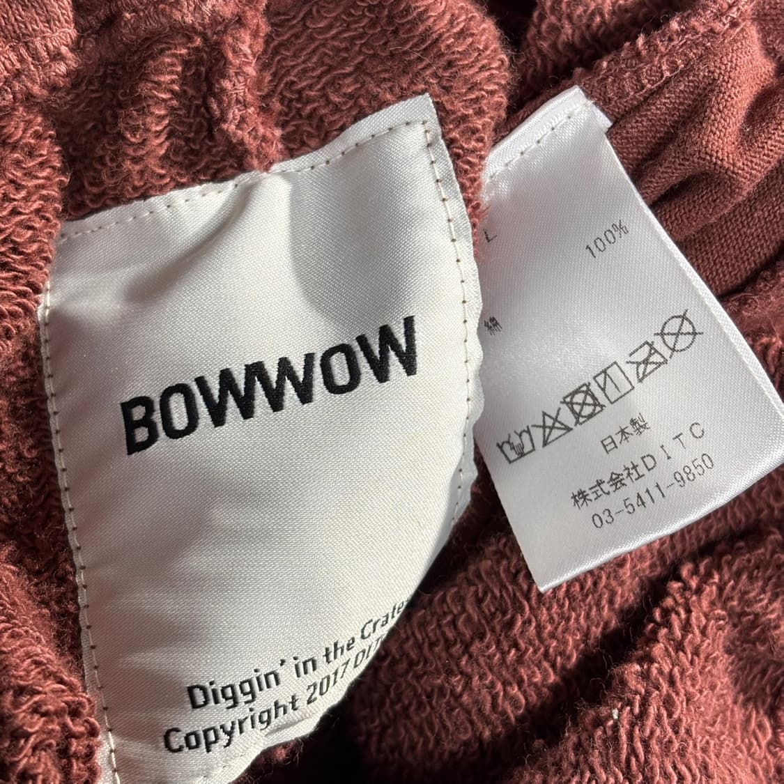 L) BOWWOW 바우와우 에이징 스웻 카고 팬츠 상품이미지5