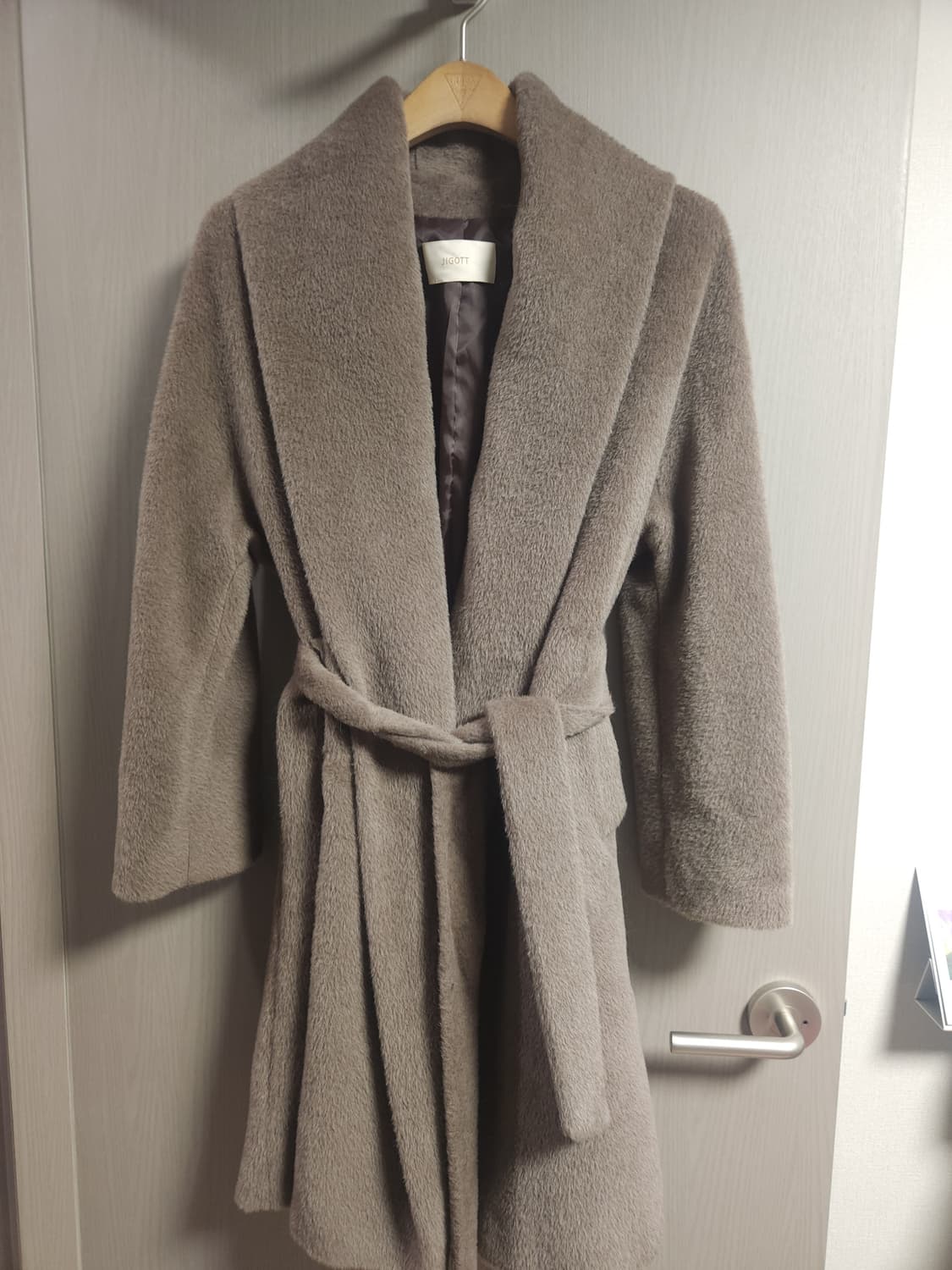 지고트 벨티드 알파카 코트, 85-88-155 상품이미지1