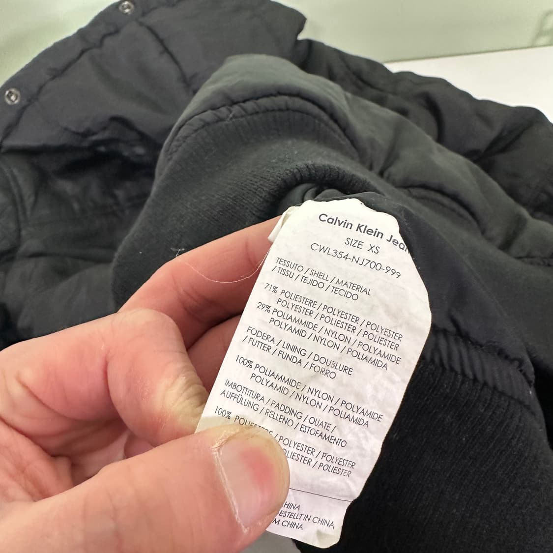 우먼S 캘빈클라인 CK 블랙 패딩 상품이미지7