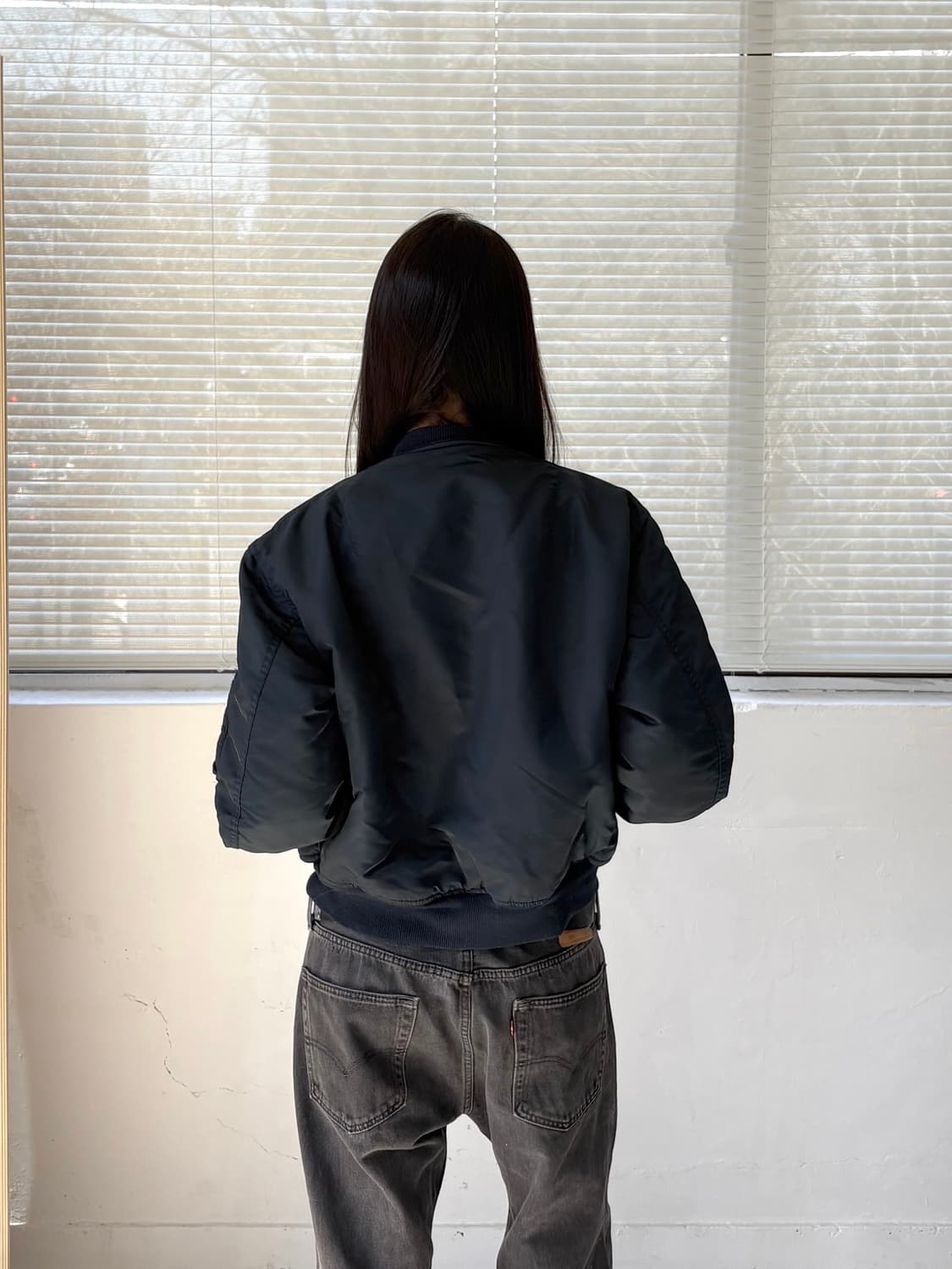 Avirex MA-1 플라이트 자켓 다크 네이비 상품이미지4