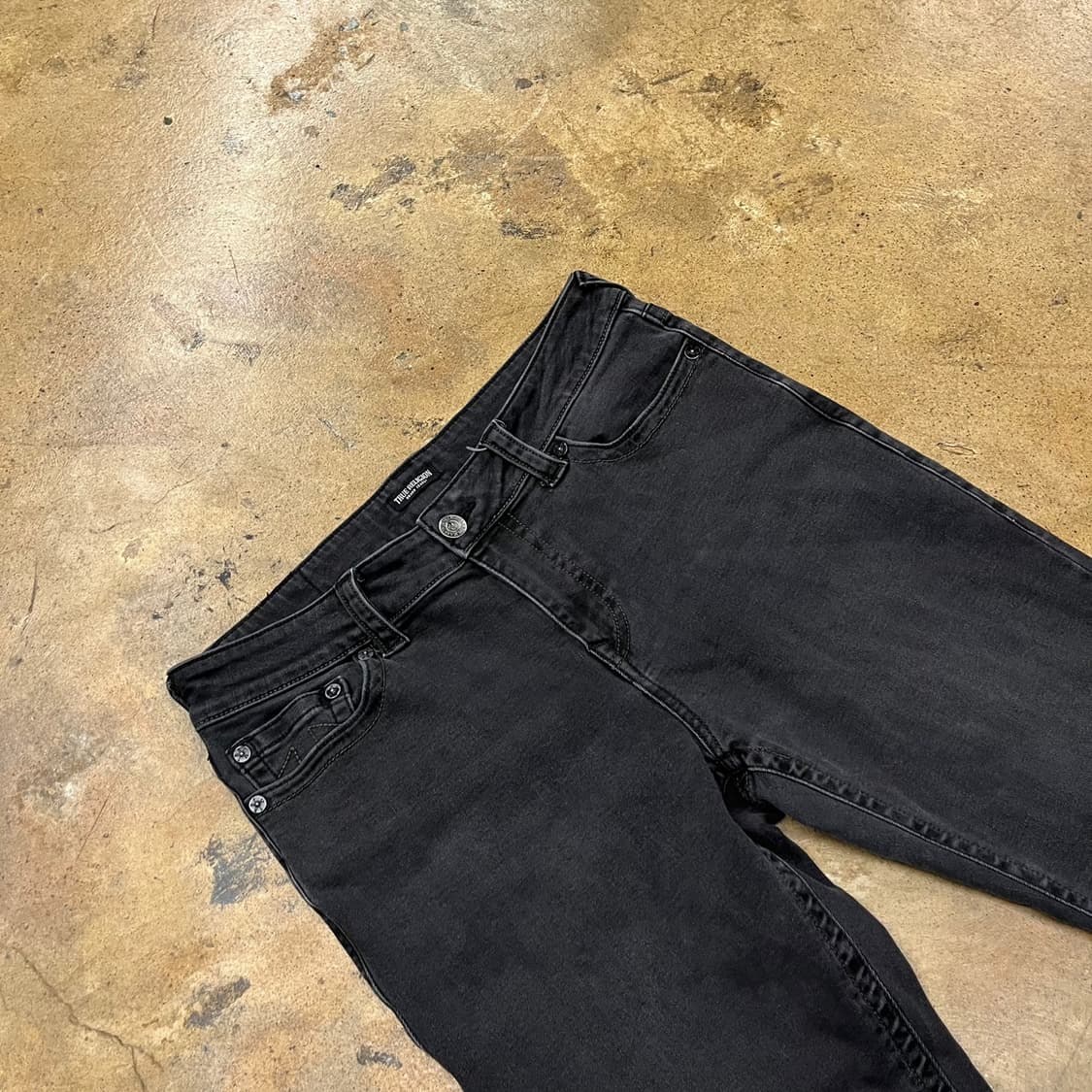 [정품/36] 트루릴리젼 블랙 데님 바지 b8 상품이미지1
