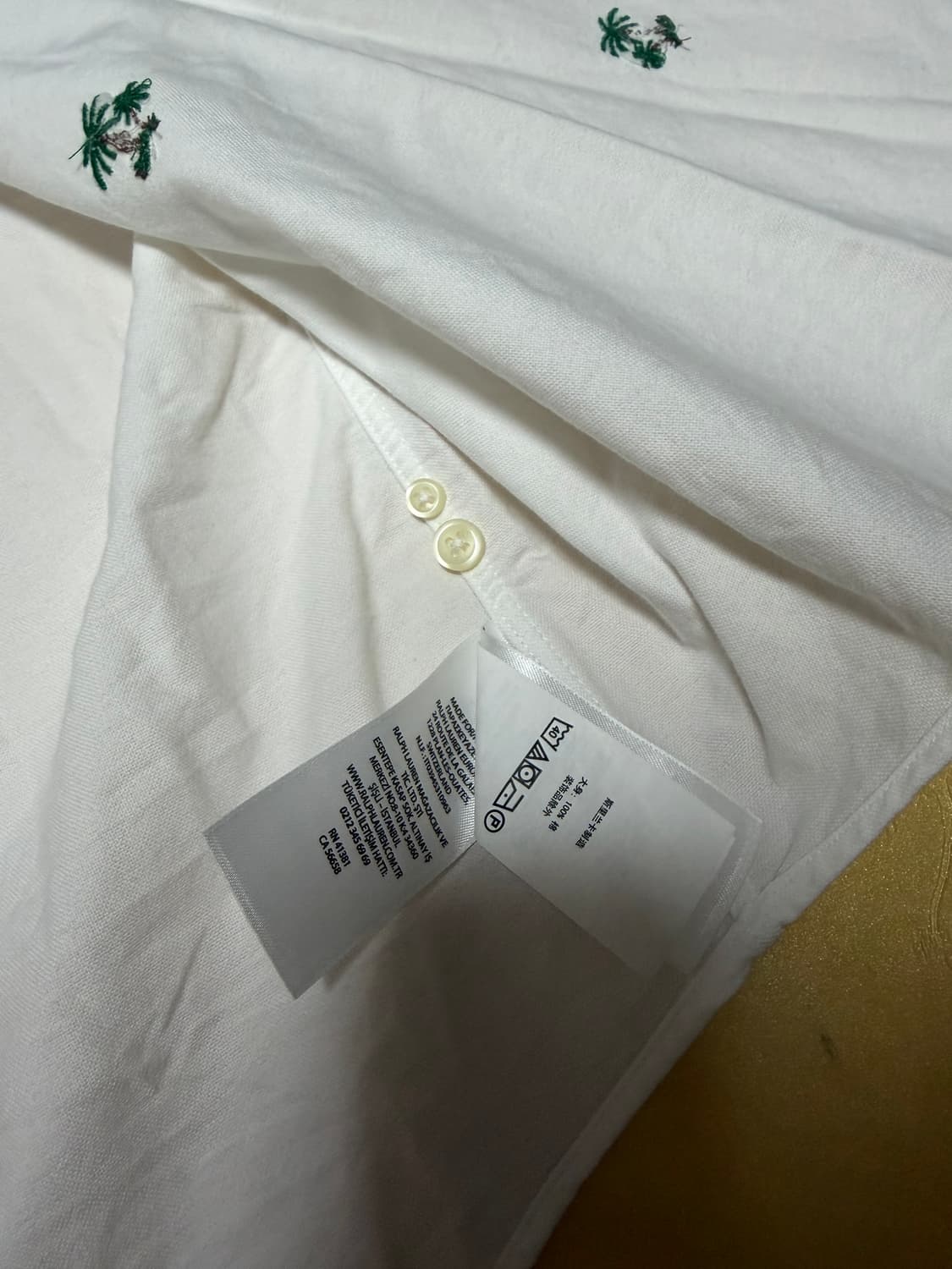 폴로 랄프로렌 바캉스 자수 셔츠 반팔 남방 105xl 상품이미지5