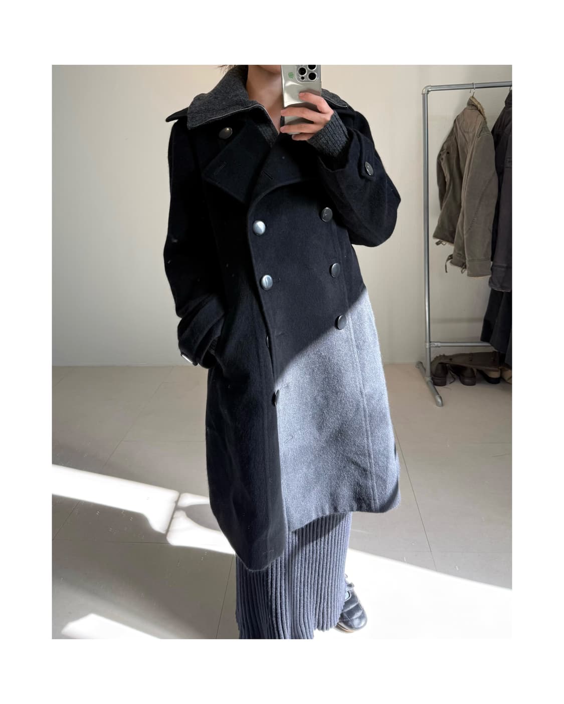 빈티지 앙고라 혼방 코트 상품이미지4