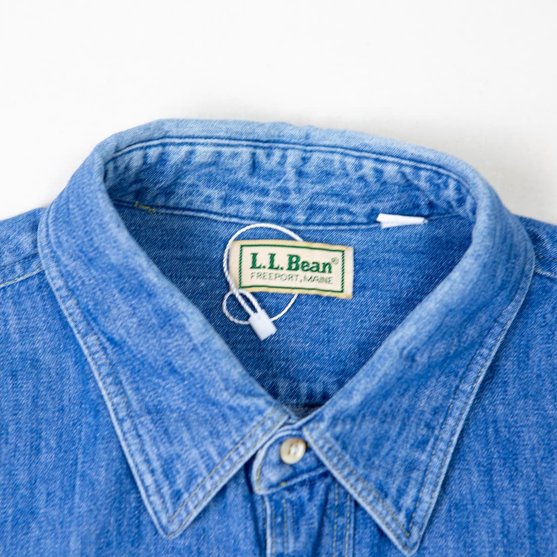 90s 엘엘빈 투포켓 데님 워크 셔츠 상품이미지3