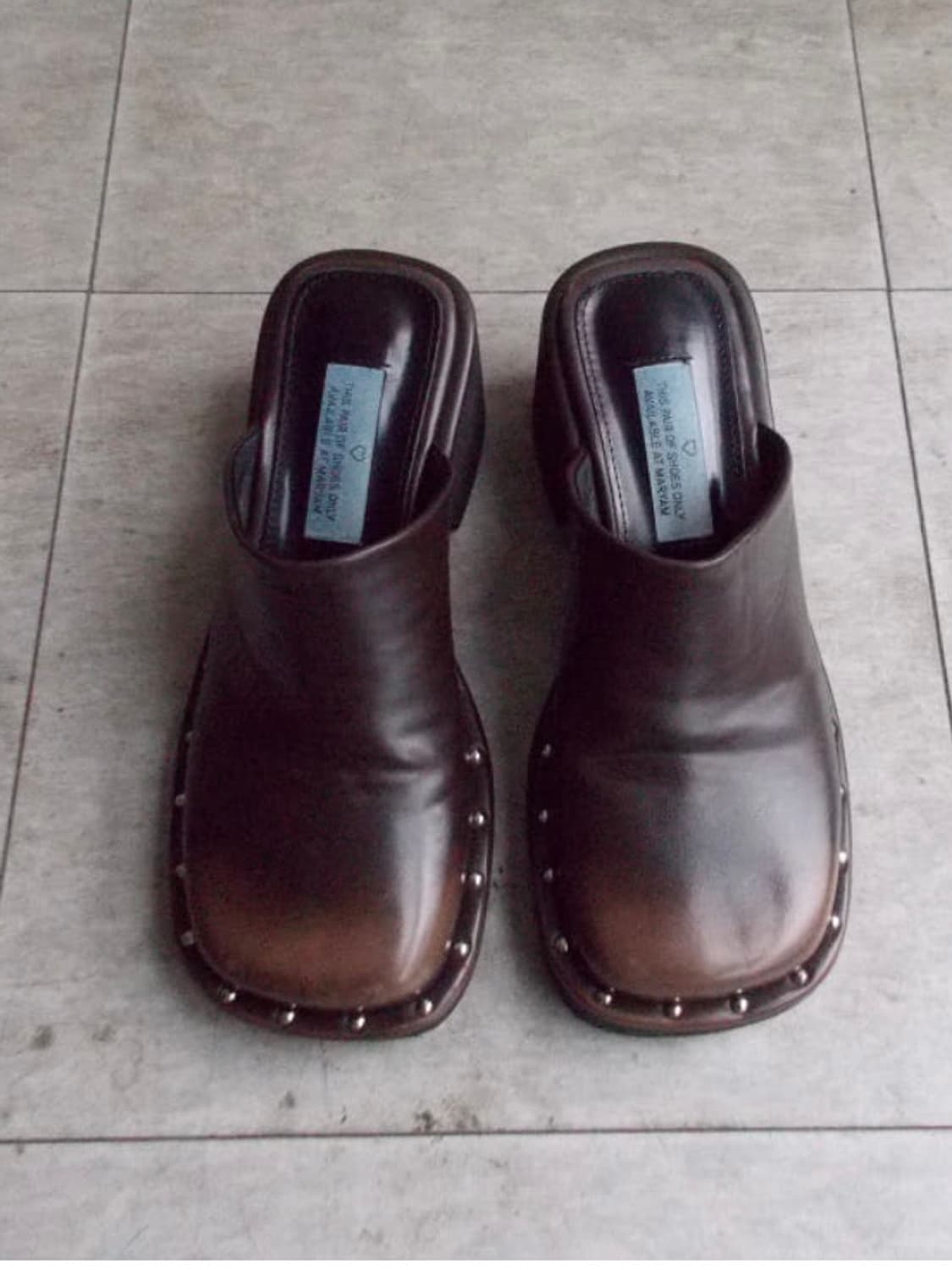 스퀘어 스터드 뮬 상품이미지1