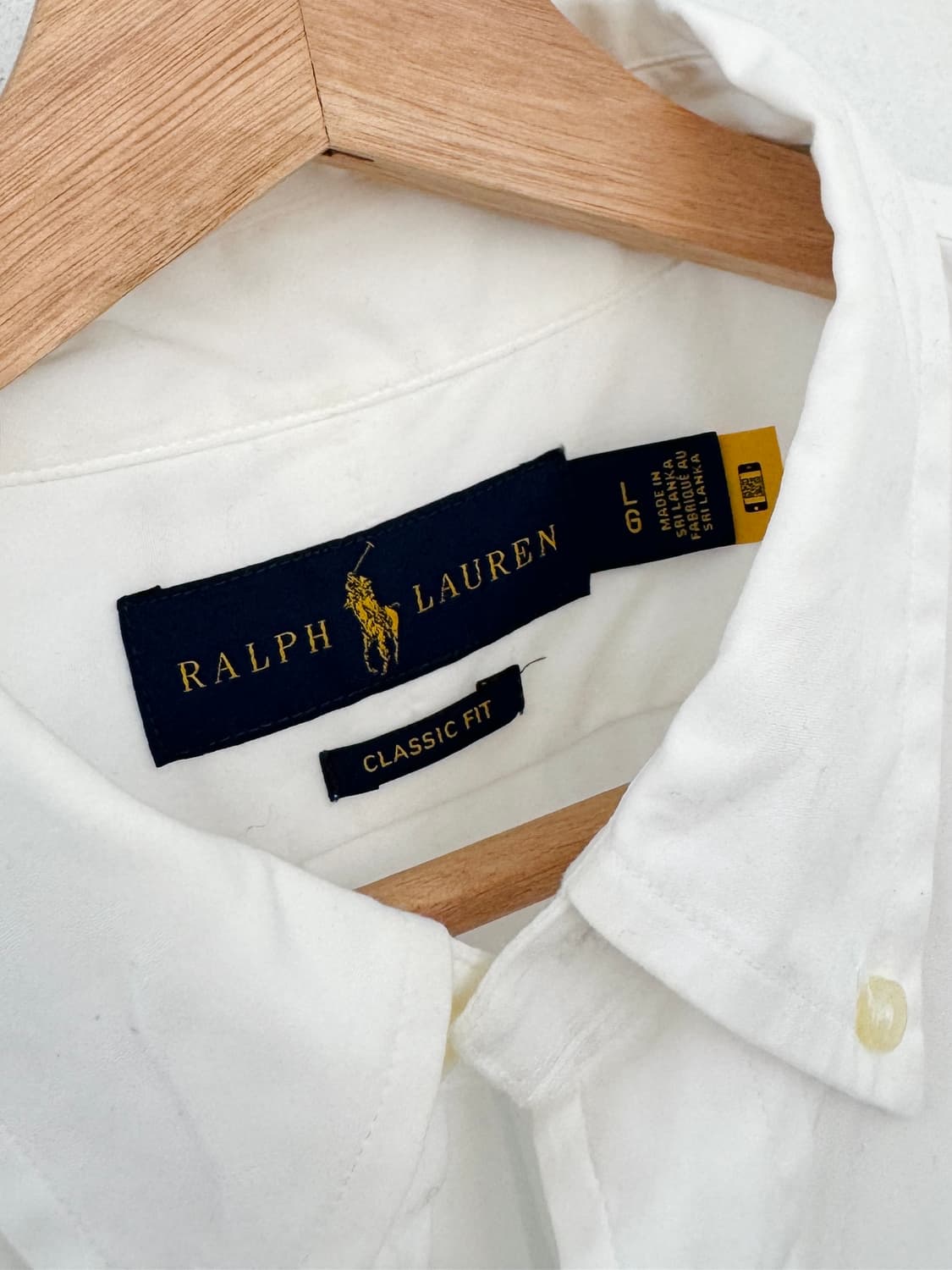 QR 폴로 화이트 린넨 셔츠 상품이미지5