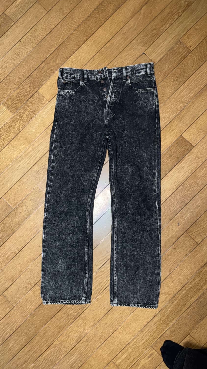 CELINE 애시드 워시 블랙 진 상품이미지3