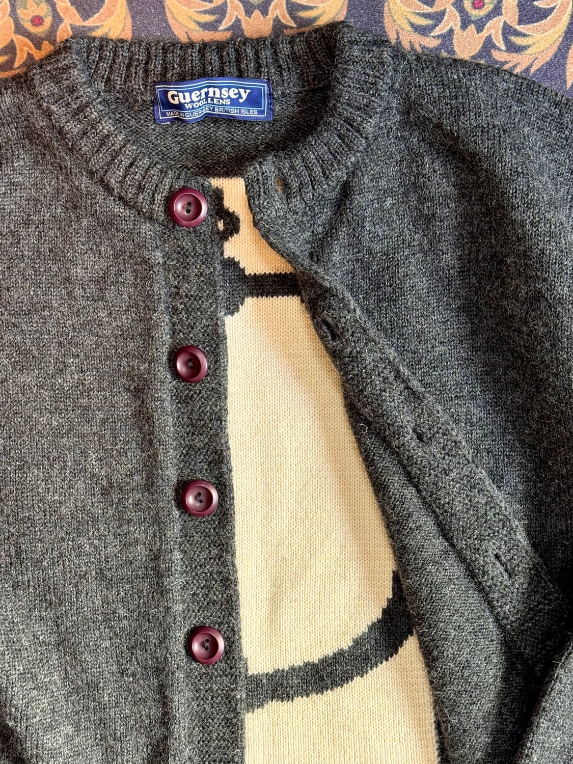 건지 울른스 피셔맨 홀 가먼츠 가디건 상품이미지9