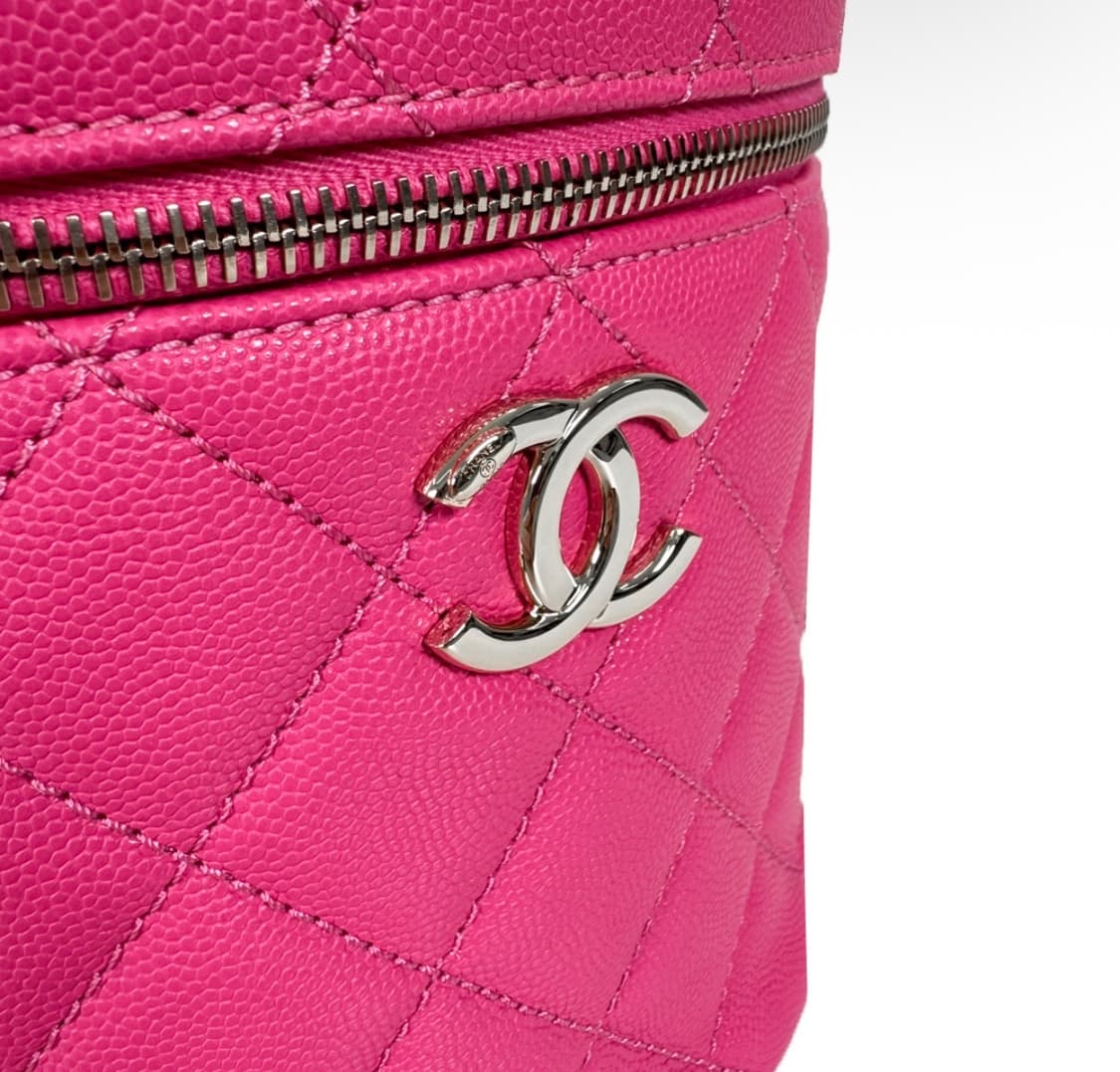 [OS] 샤넬 여성 코코 탑핸들 캐비어 카프스킨 베니티 크로스백 핑크 상품이미지7