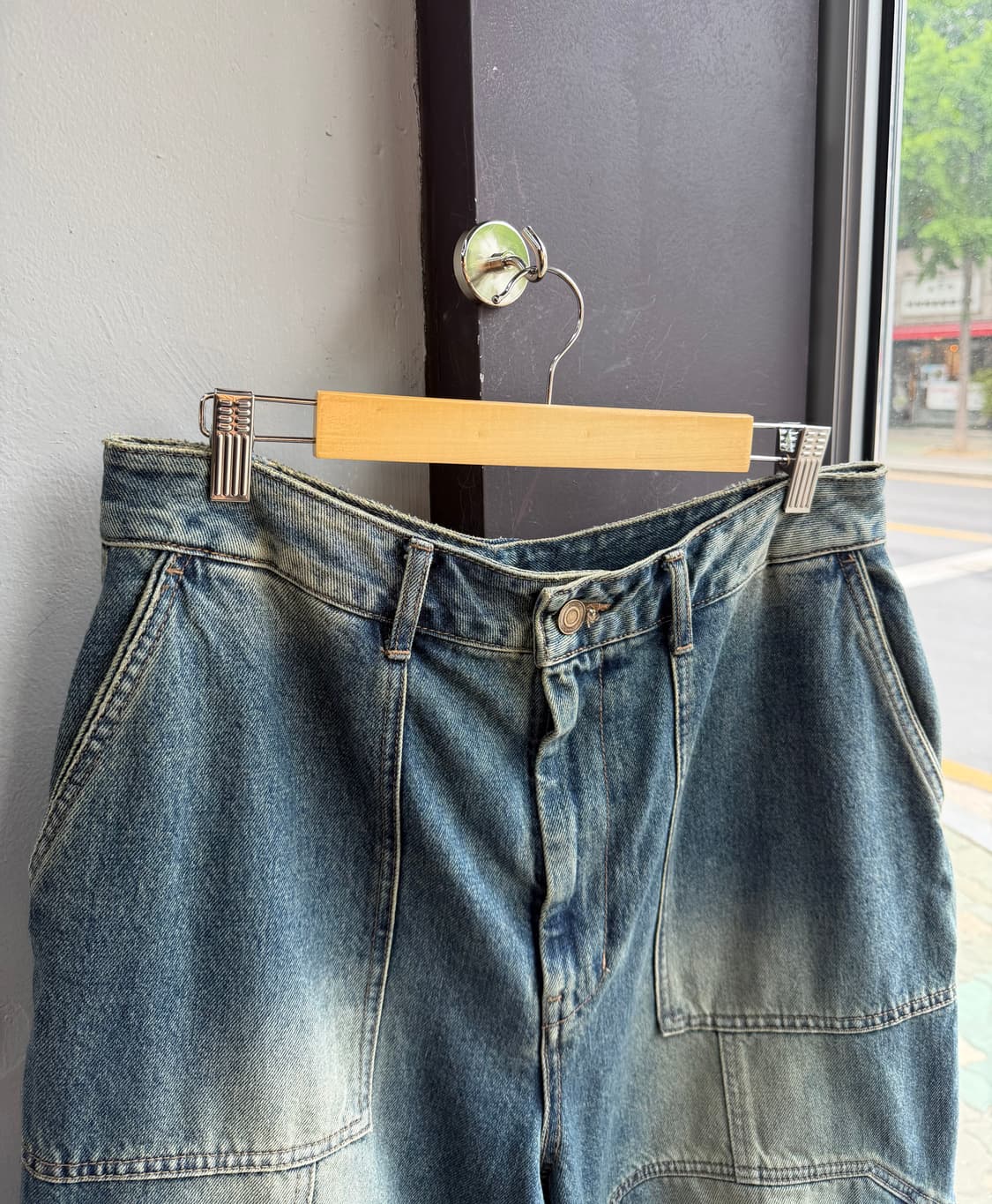 32~33/ 준지 24FW 후라쉬 데님 카고팬츠 상품이미지3