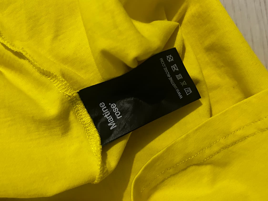 마틴로즈 옐로우 클래식 티셔츠 M 상품이미지4