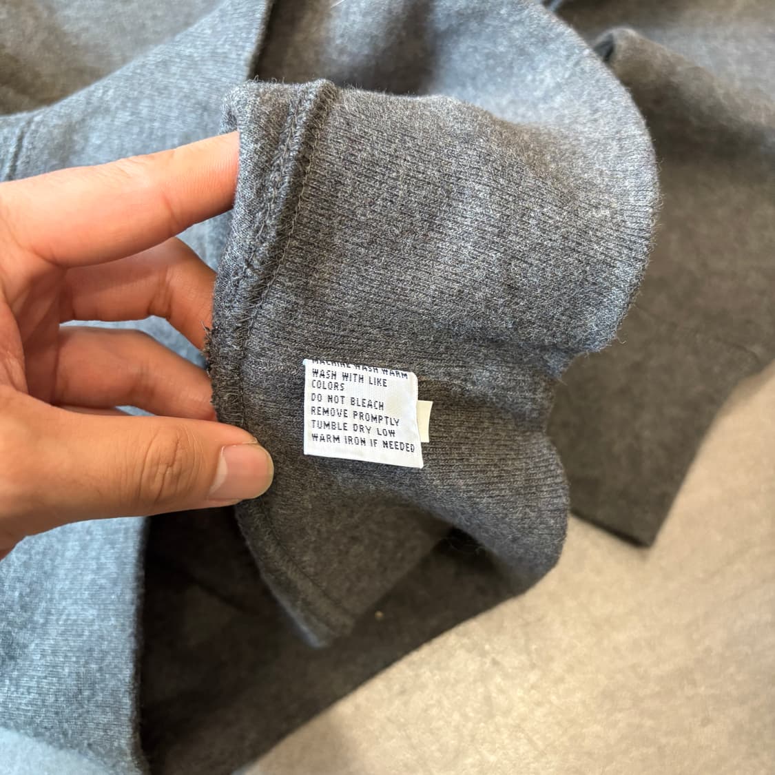 폴로 정품 그레이 코튼 숄카라 니트 상품이미지7