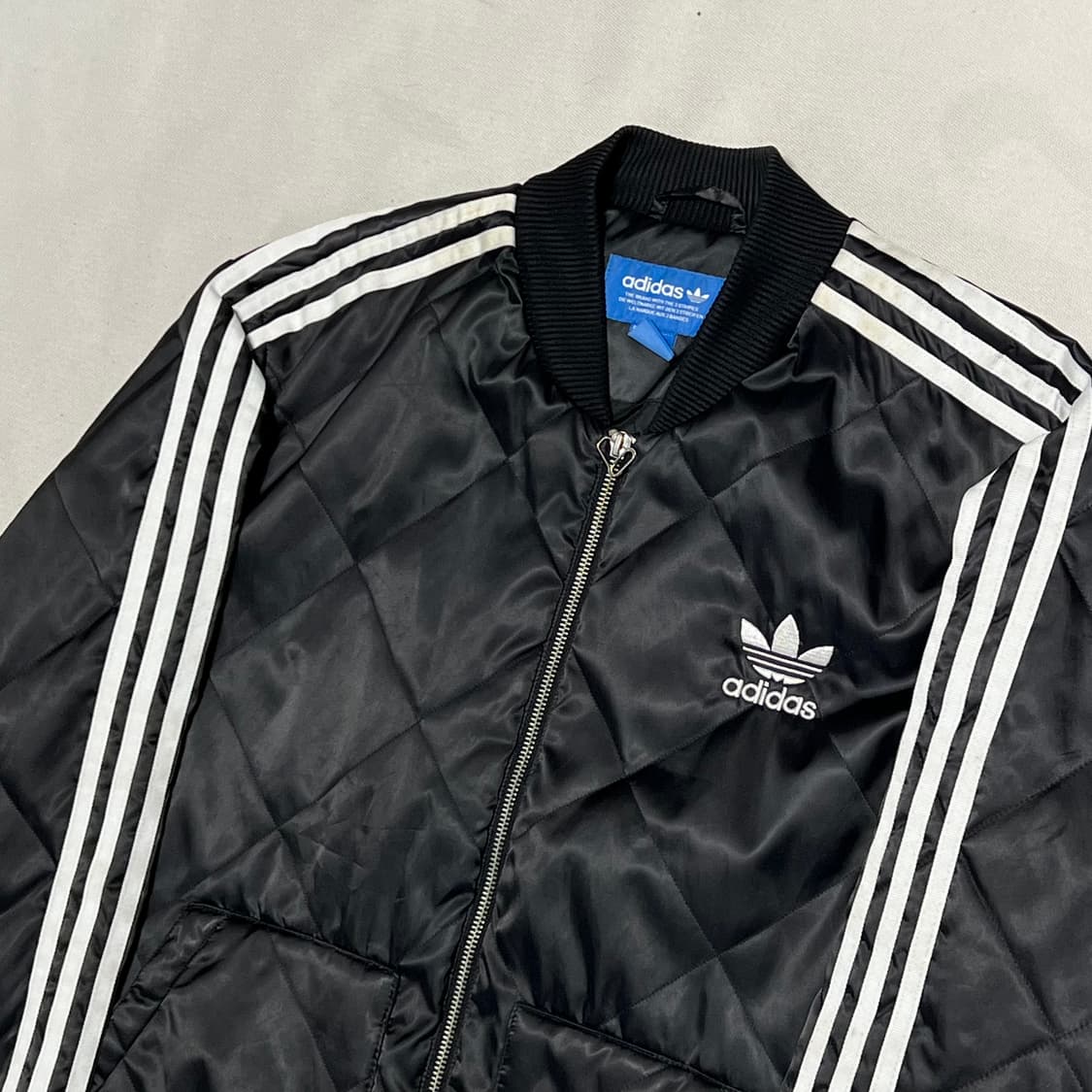 115 아디다스 블랙 퀄팅 자켓 상품이미지1