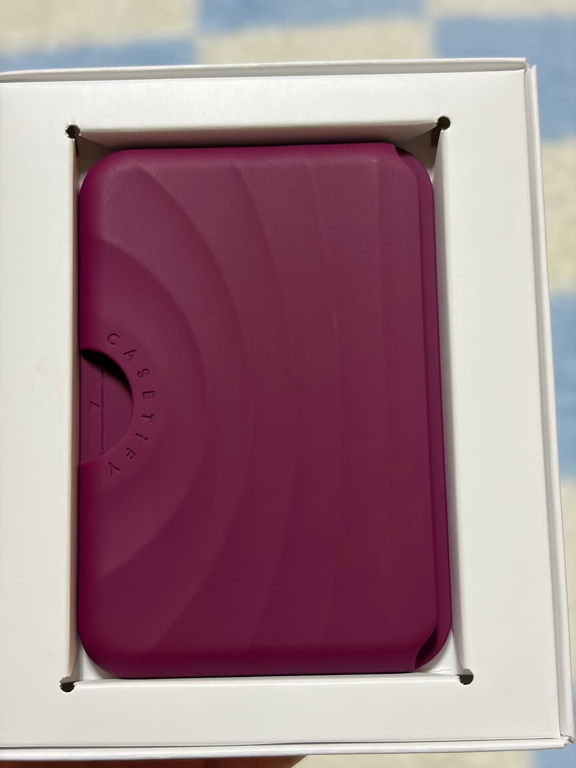 (새상품)케이스티파이 리플지갑 멀버리 상품이미지5