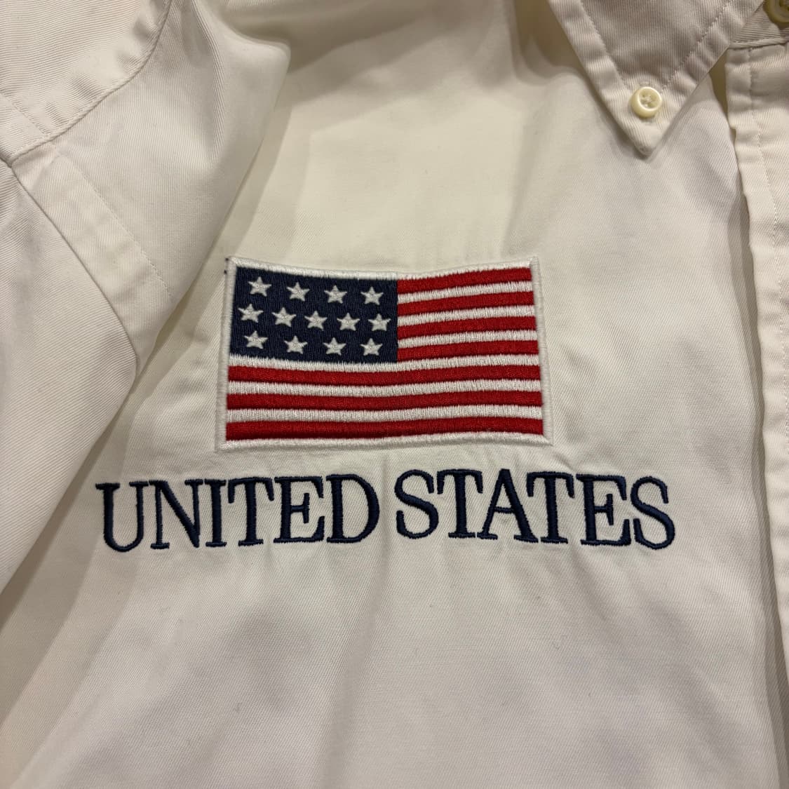 [2XL] 폴로 랄프로렌 US 성조기 셔츠 화이트 C92 상품이미지4