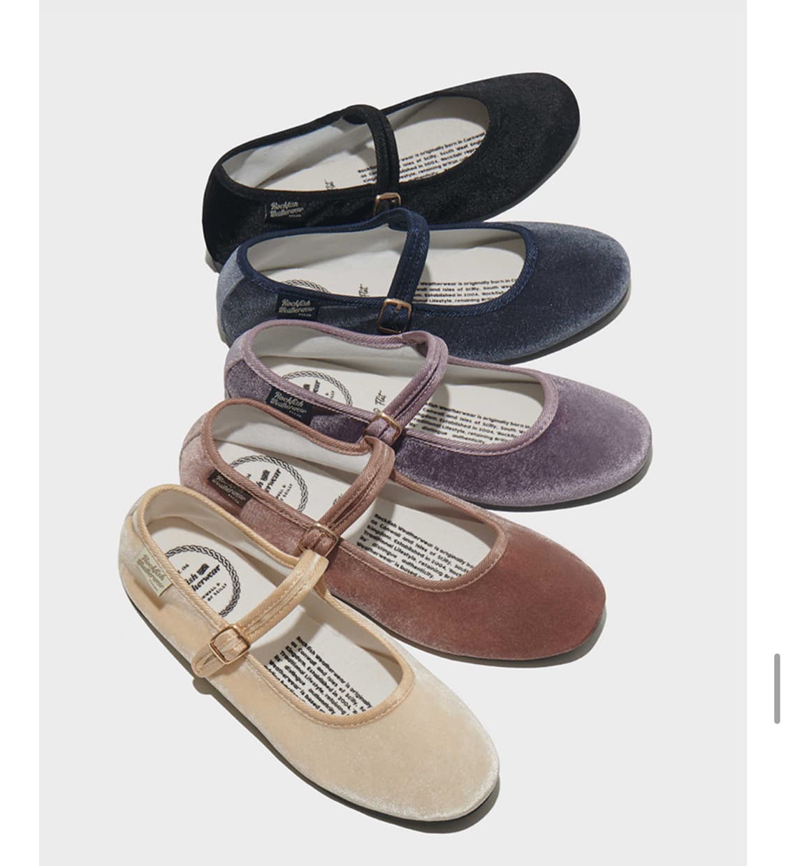 락피쉬 벨라메리제인플랫 블랙 - 245사이즈 상품이미지1