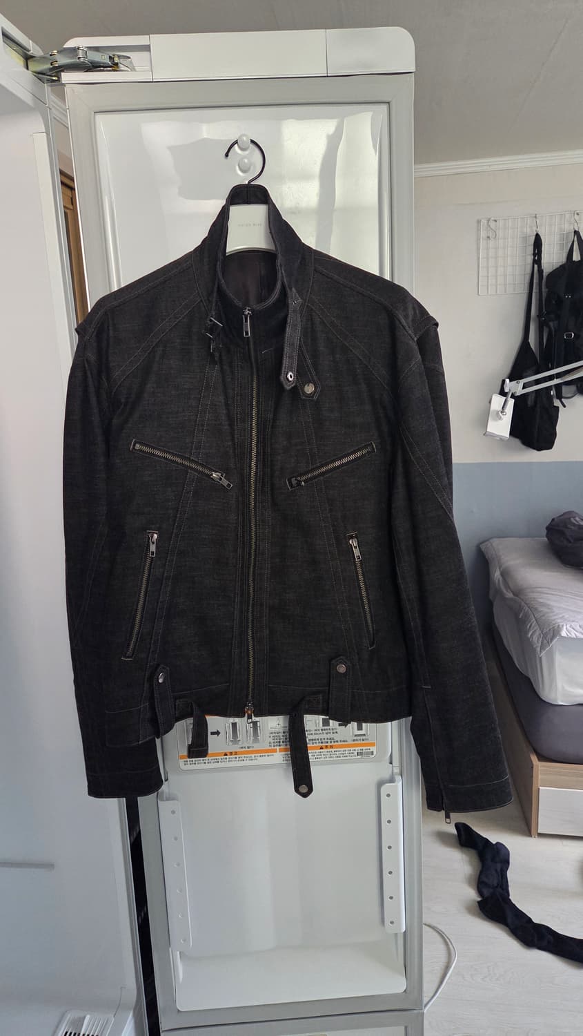 48사이즈)) 엘무드 바이커자켓 팝니다 상품이미지1