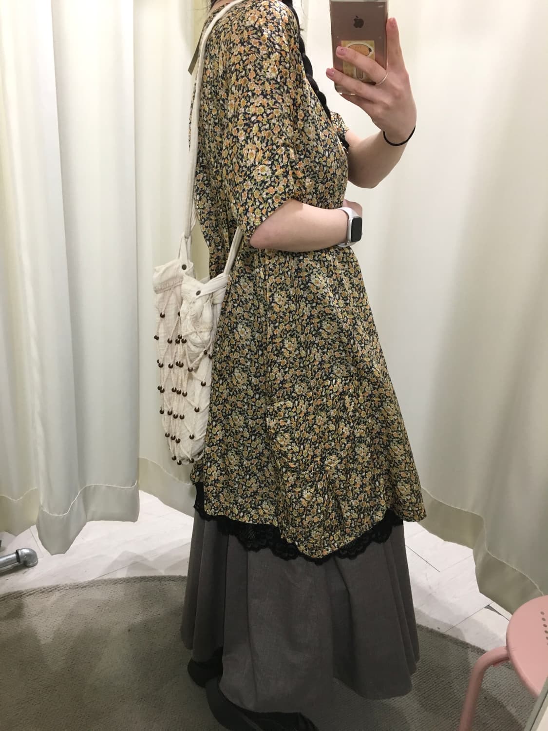 chacol brown mori skirt 상품이미지7