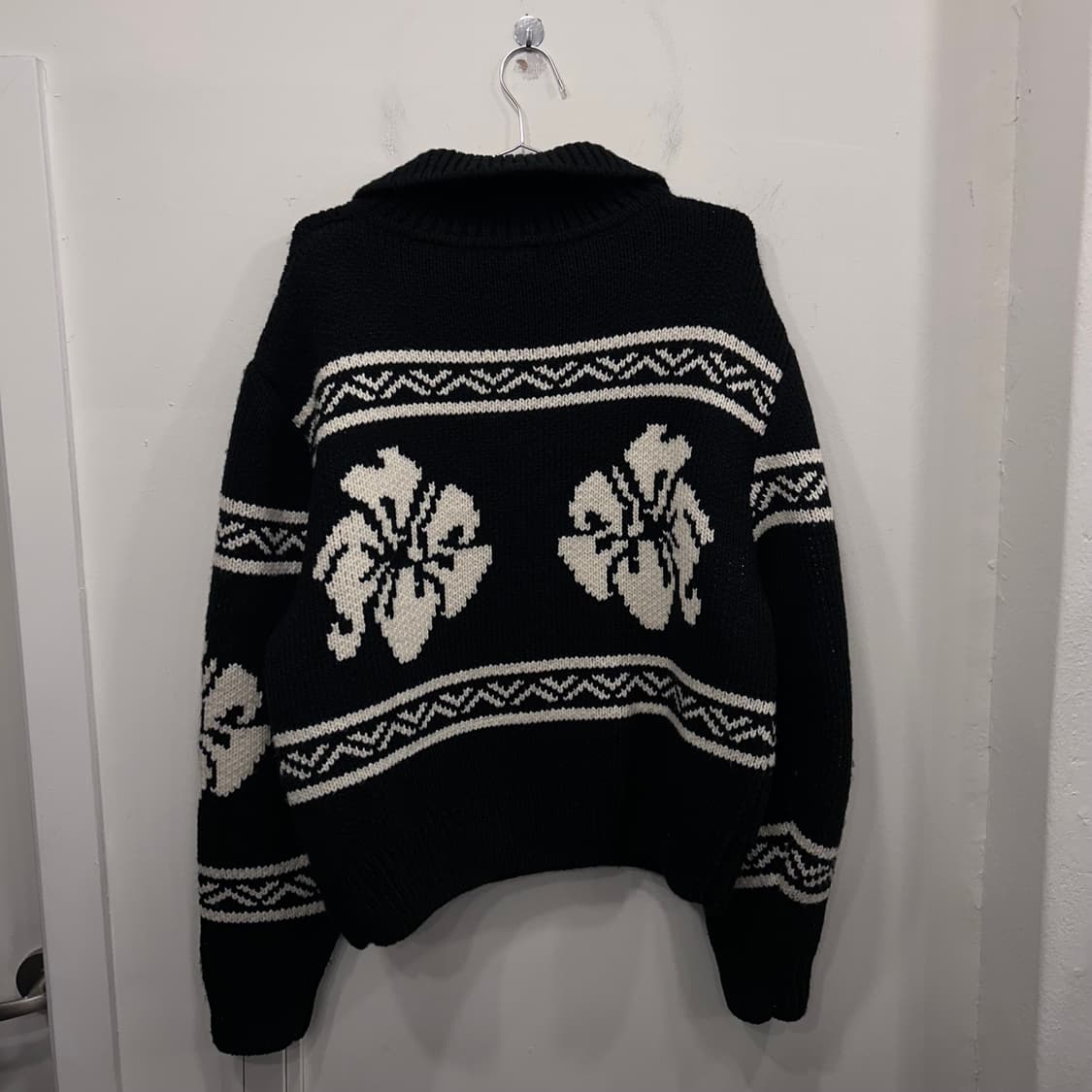 락케이크 유니섹스 코위찬 카라 니트집업 상품이미지5