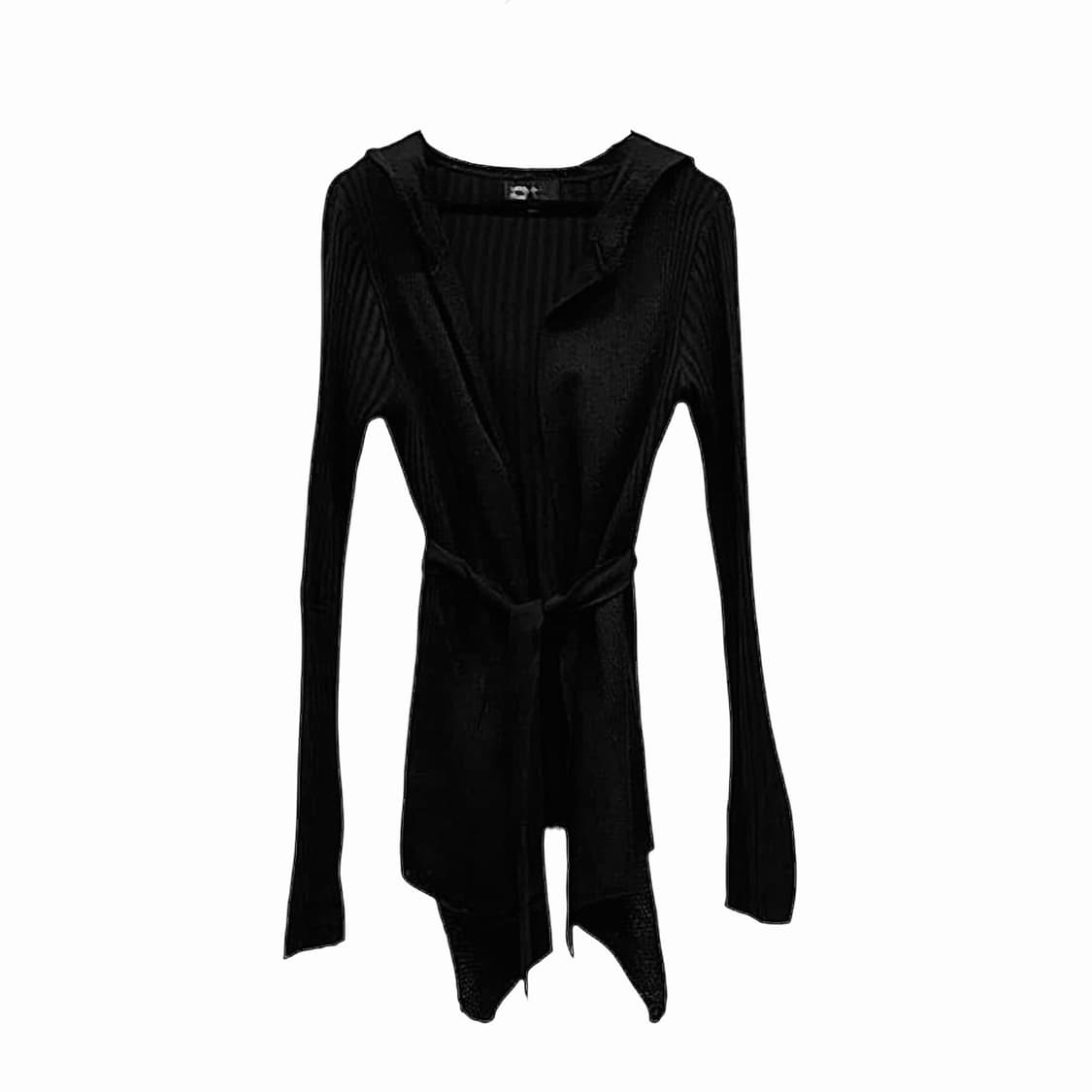 Bernings sho ribbed hood cardigan 상품이미지1