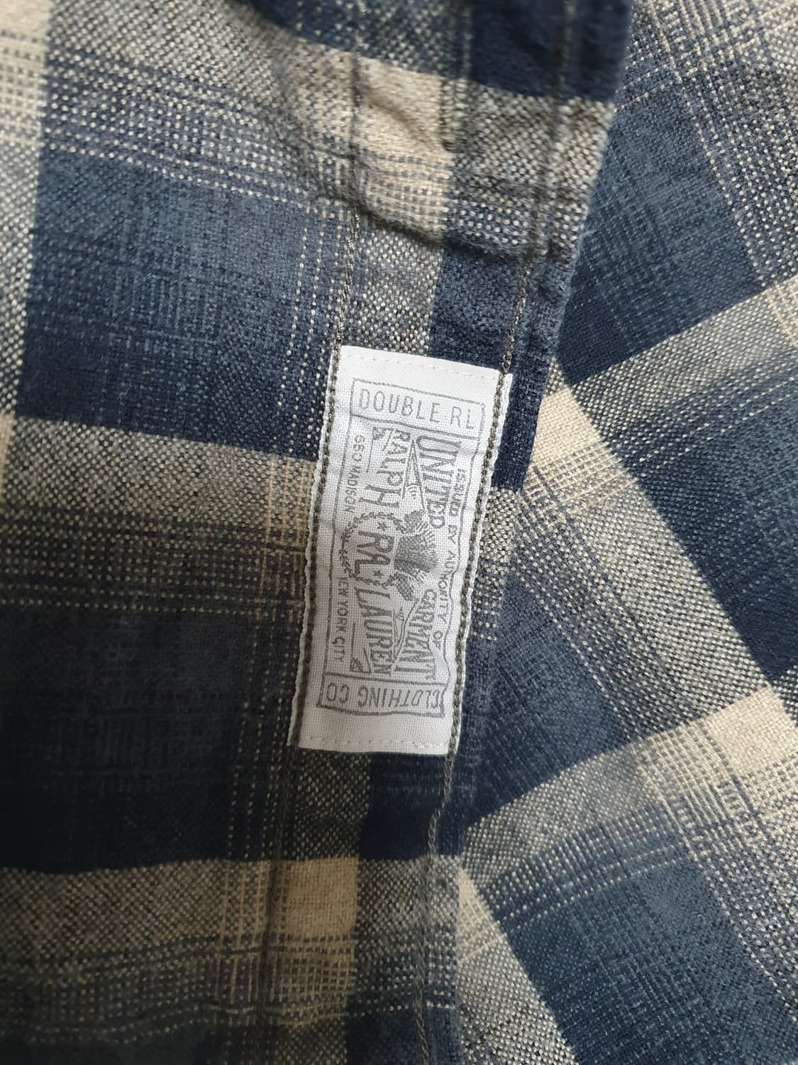 [XL] RRL 명작 코튼 옴브레 워크셔츠 105사이즈 상품이미지4