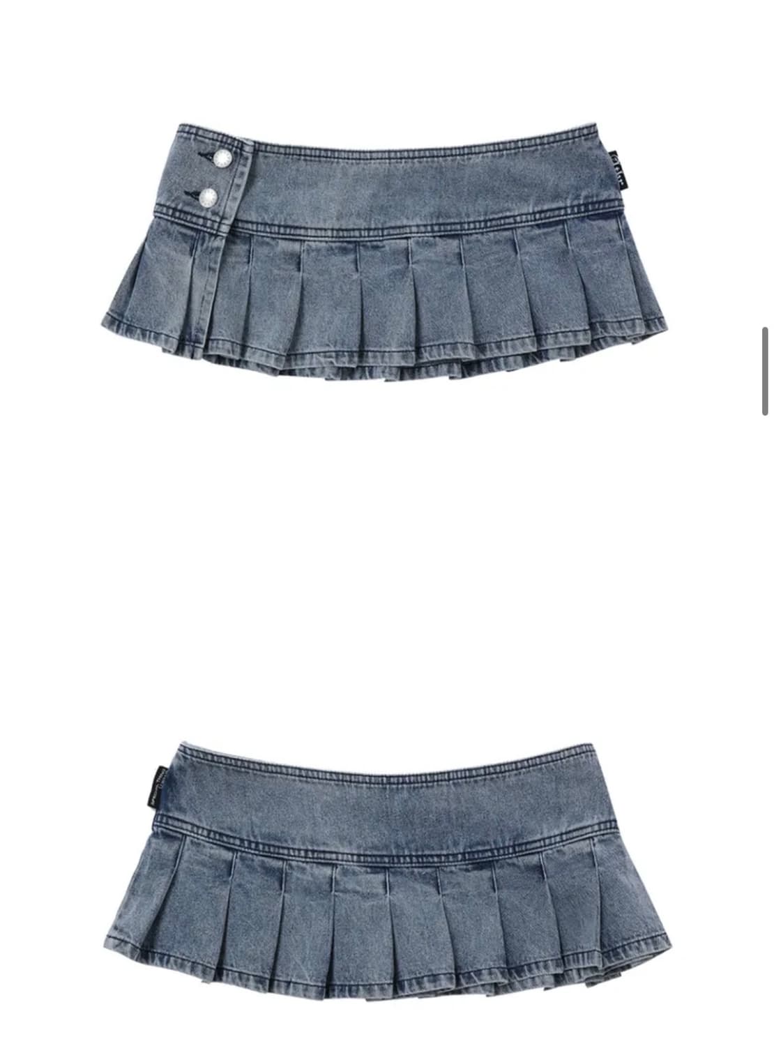 앤디아더 블루 맥시 턱 스커트 미착용제품  상품이미지3