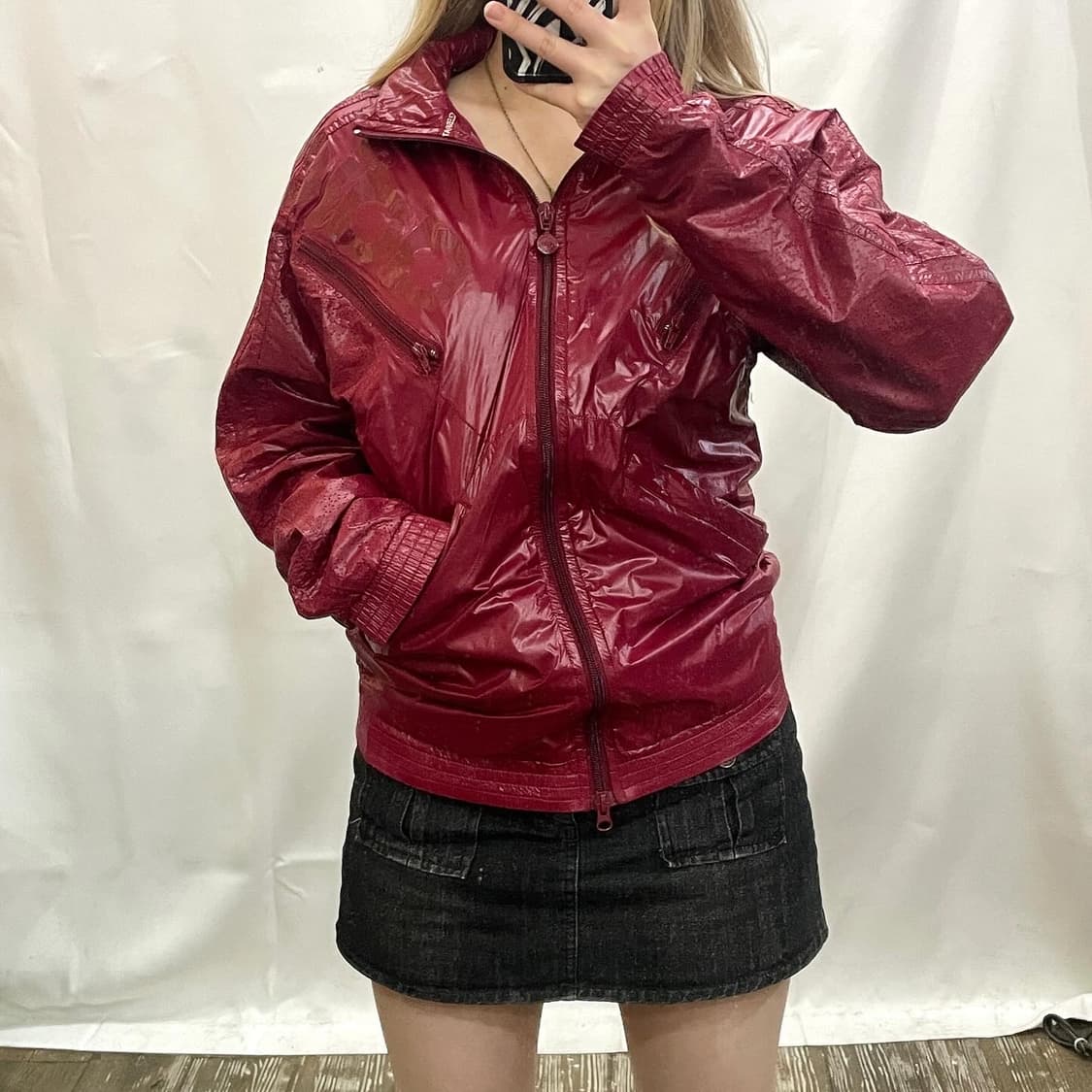 아디다스 버건디 유광자켓 상품이미지1