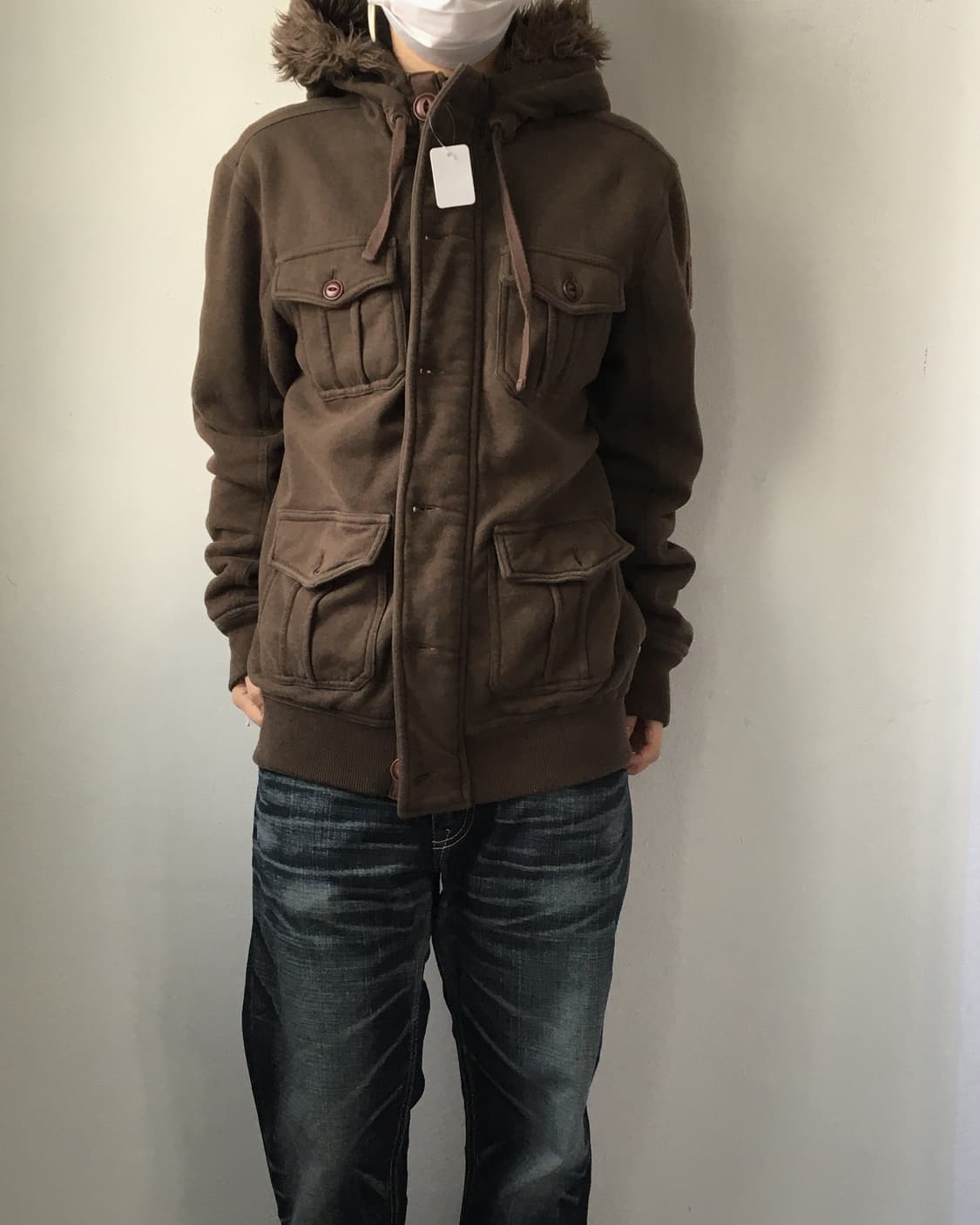 Fake fur hood jackt 상품이미지9