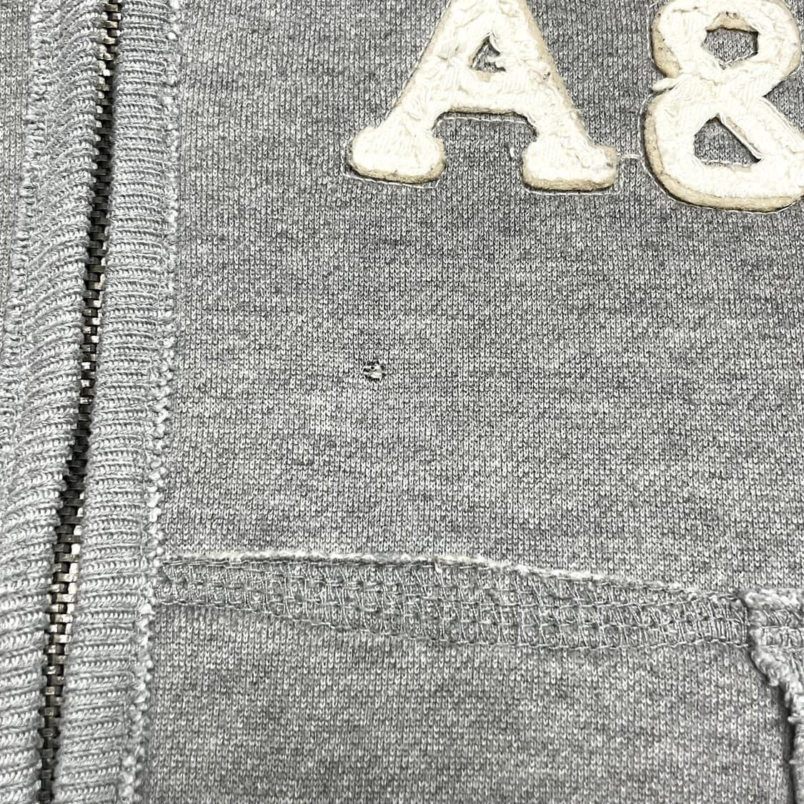 아베크롬비 A&F 그레이 기모 후드집업 자켓 남성M 상품이미지4