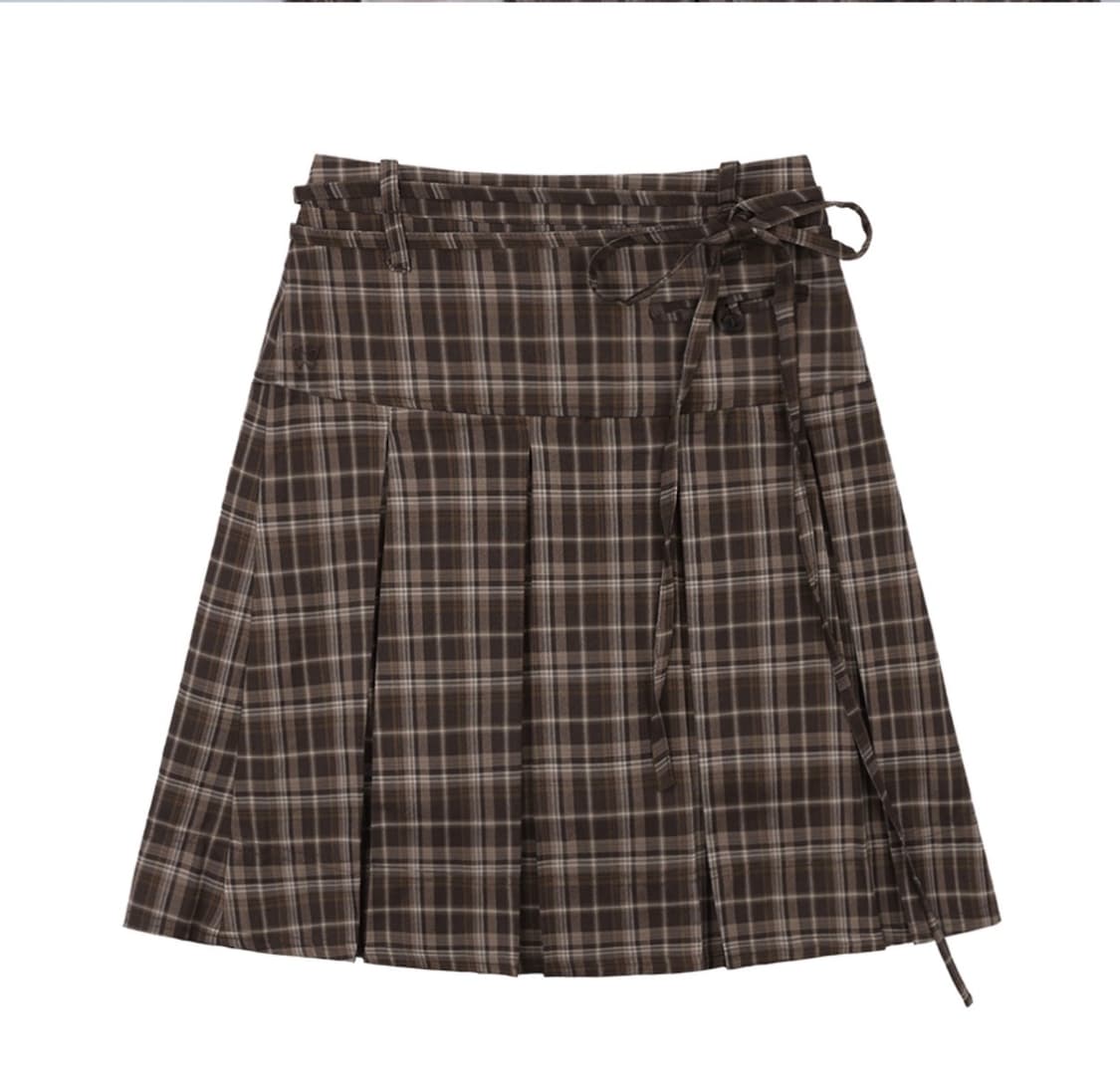 팬시클럽 체크 스커트 상품이미지2