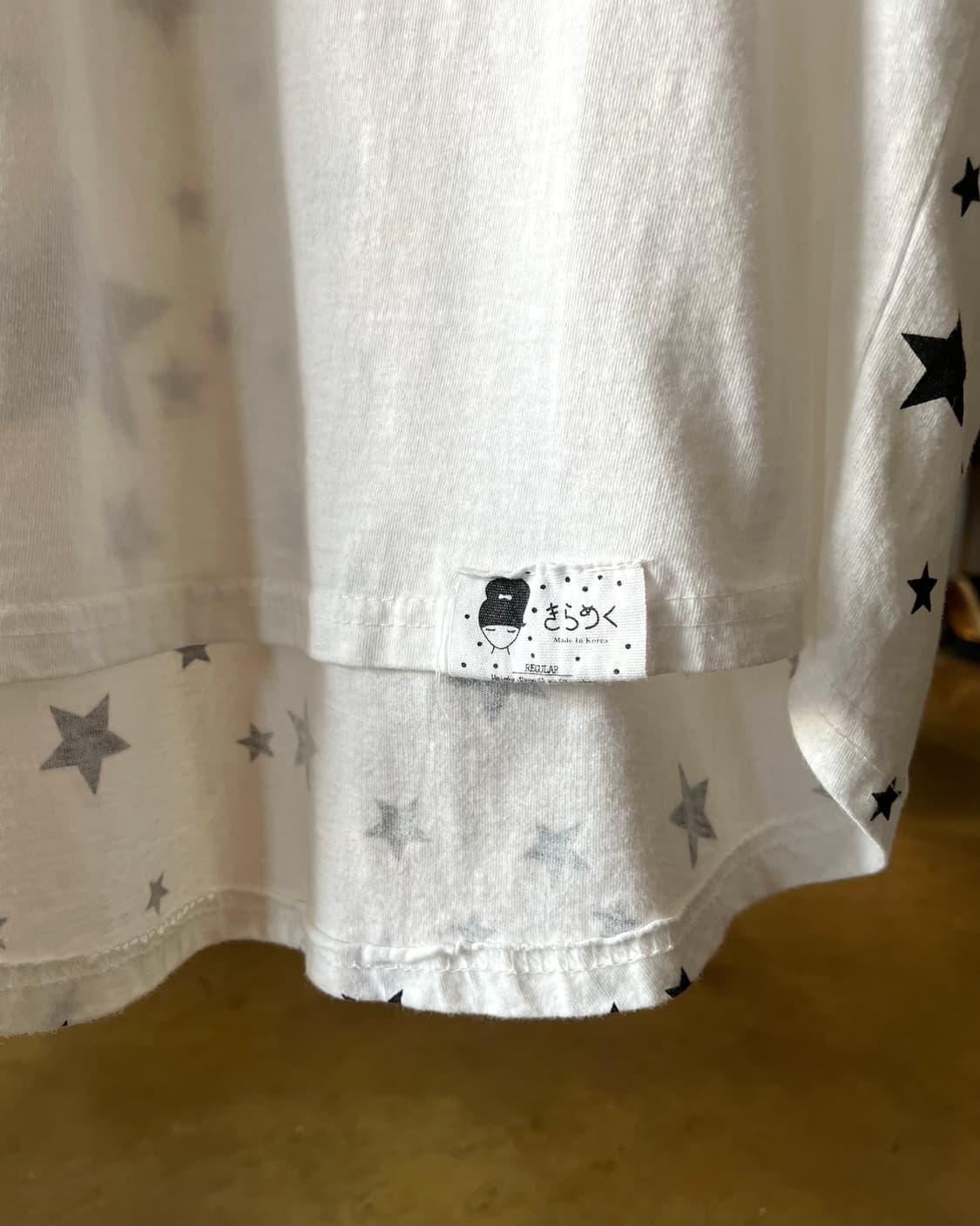 00s Vintage Star Patchwork & Printed T 상품이미지6