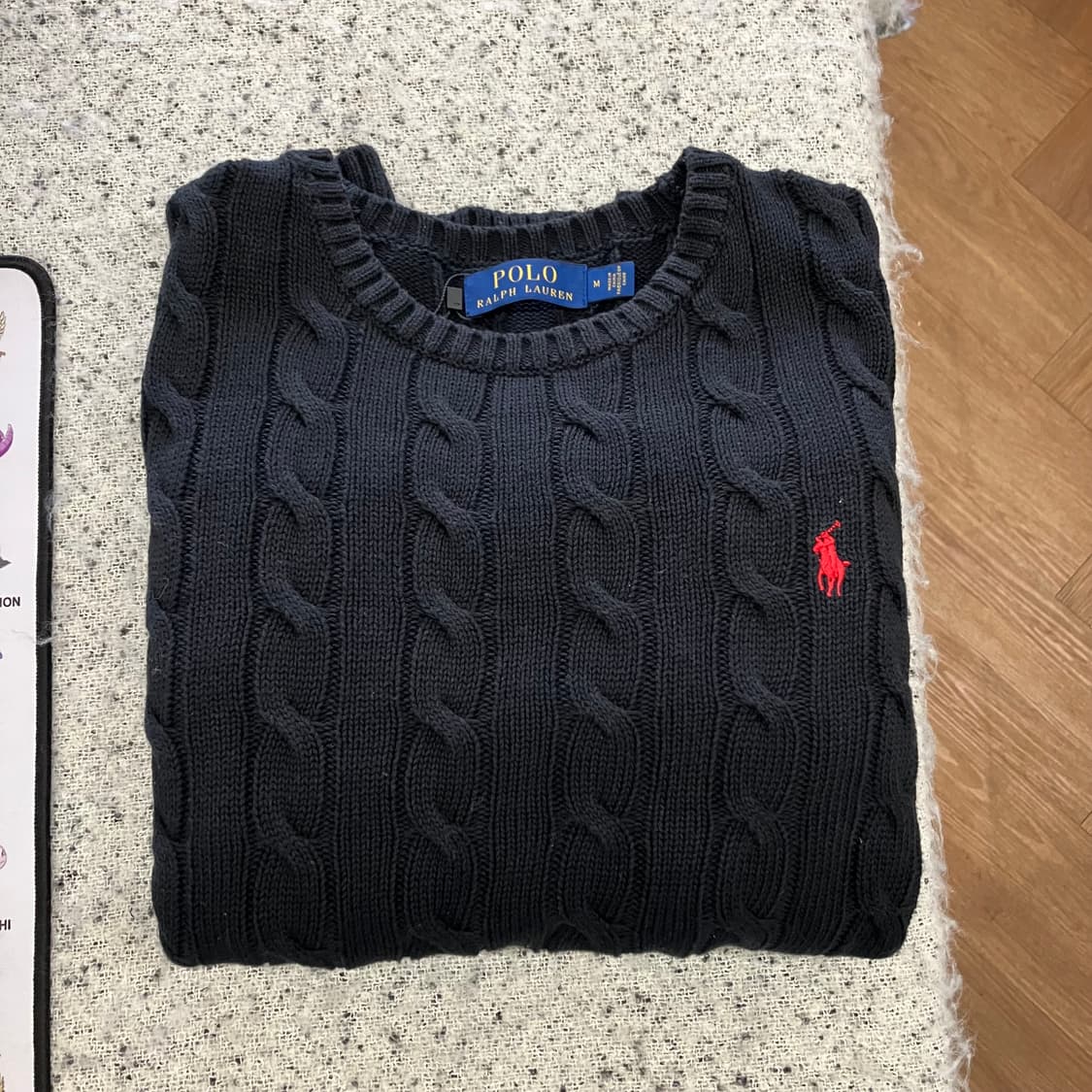 N133 폴로 케이블 꽈배기 니트 상품이미지1