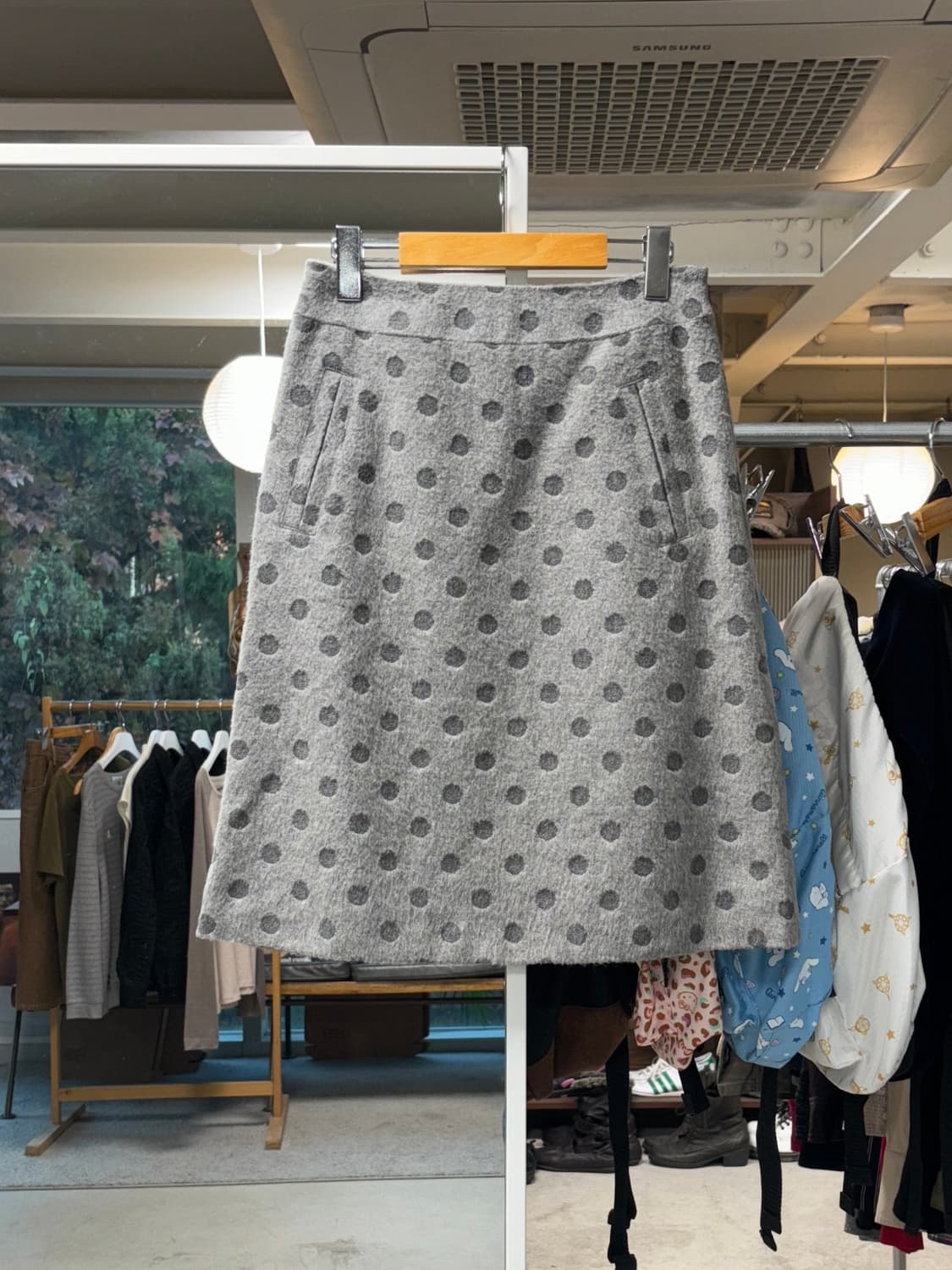 Galette 니트 도트 스커트 상품이미지1
