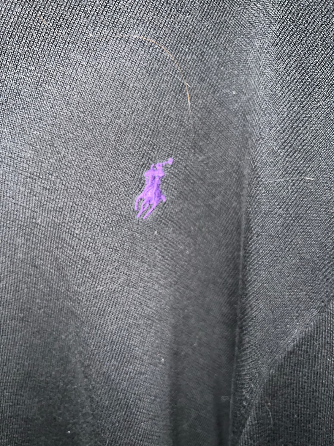 폴로 브이넥 니트 네이비 상품이미지4