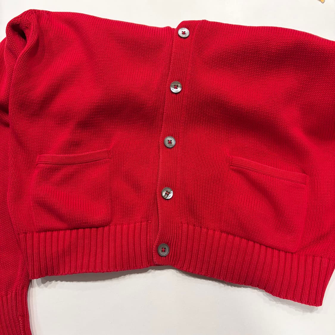 [105] 90s 폴로 랄프로렌 일경물산 레드 가디건 B797 상품이미지6