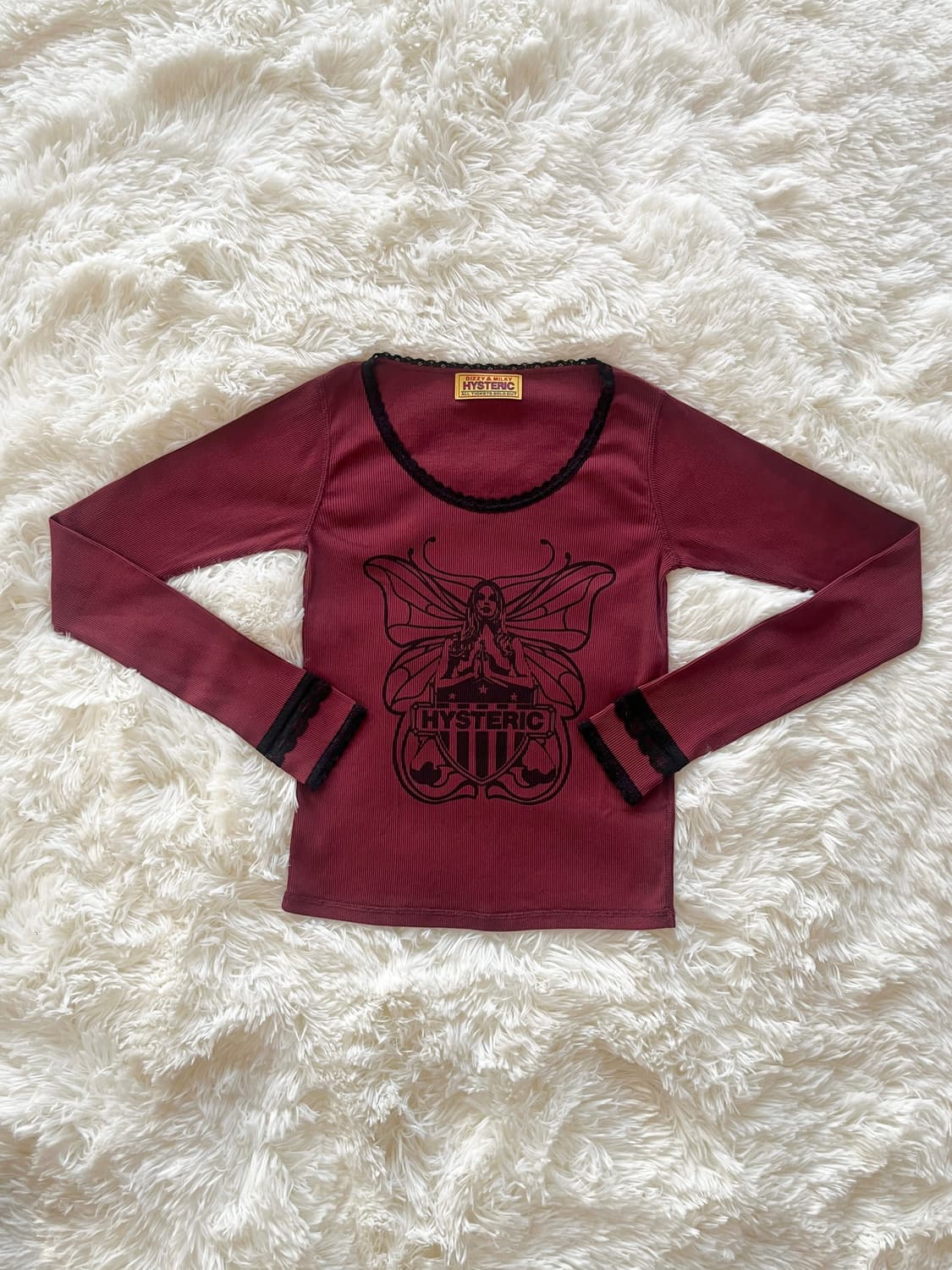 (2025발매) 히스테릭 글래머 레비테이티드 걸 치비 티셔츠 롱 슬리브 상품이미지2