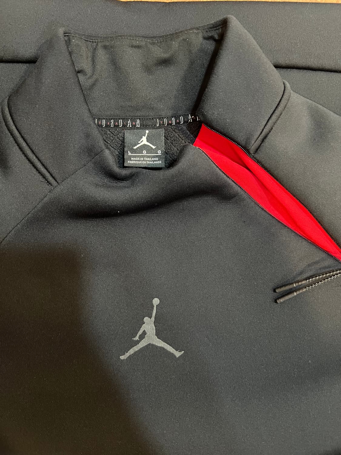 나이키 남성 블랙 하이브리드 스웻티셔츠 하프집업 트레이닝티셔츠 상품이미지5