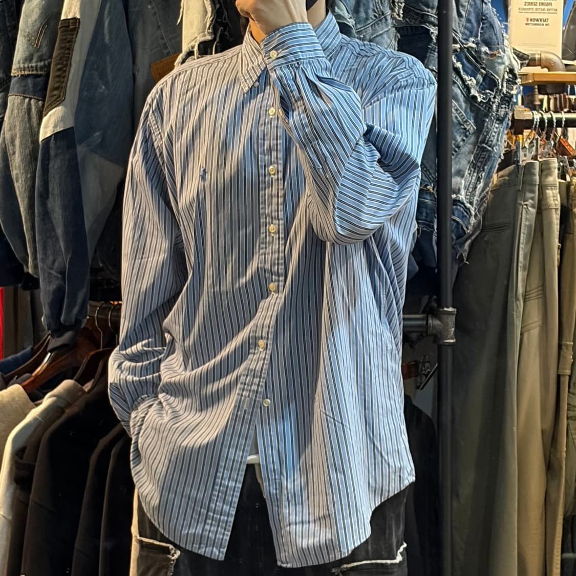 [No.9]Polo 폴로 스트라이프 긴팔셔츠 상품이미지4