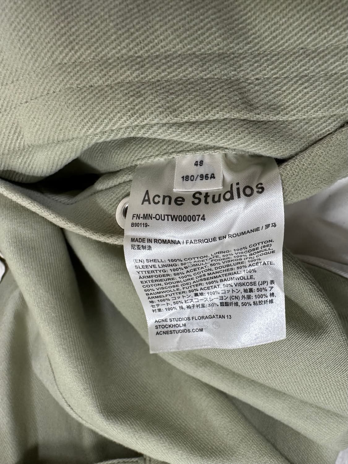 Acne studios 오버사이즈 자켓 상품이미지3