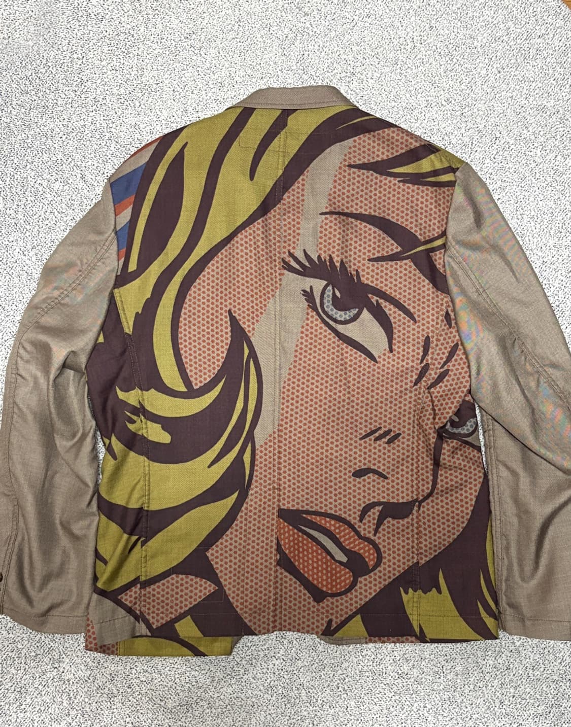 준야 와타나베 맨 꼼데가르송 x 로이 리히텐슈타인 울 블랜드 자켓 상품이미지4