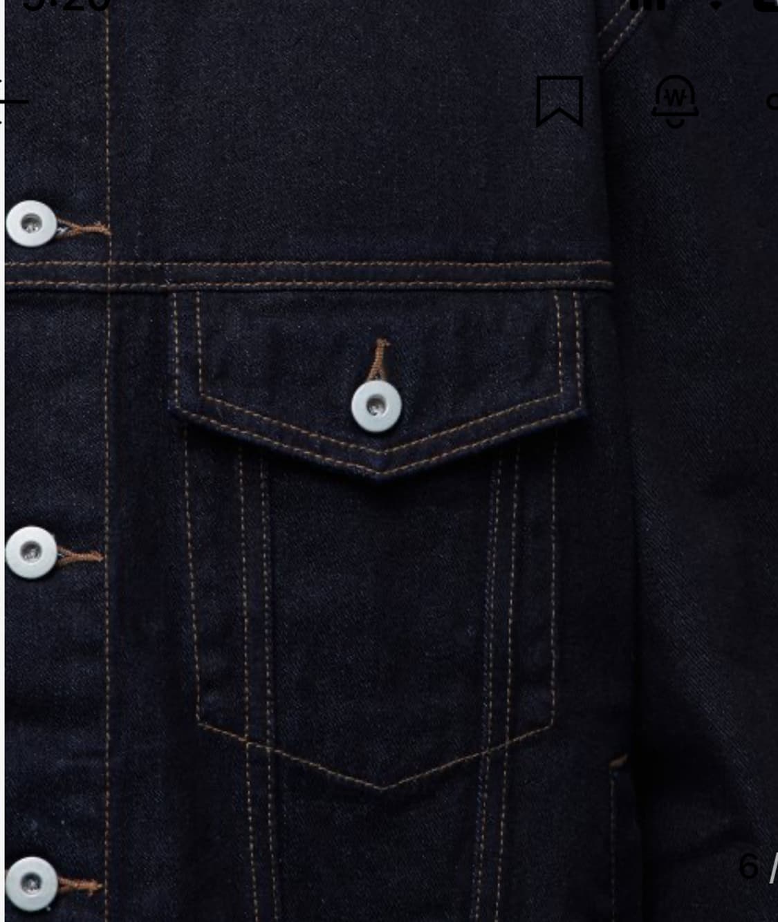 무신사스탠다드 릴렉스드 데님 트러커 재킷 [딥 인디고] 상품이미지8