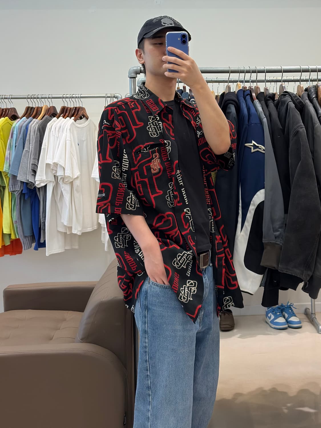 스눕독 SDC 올드스쿨 레이온 반팔 셔츠 상품이미지8