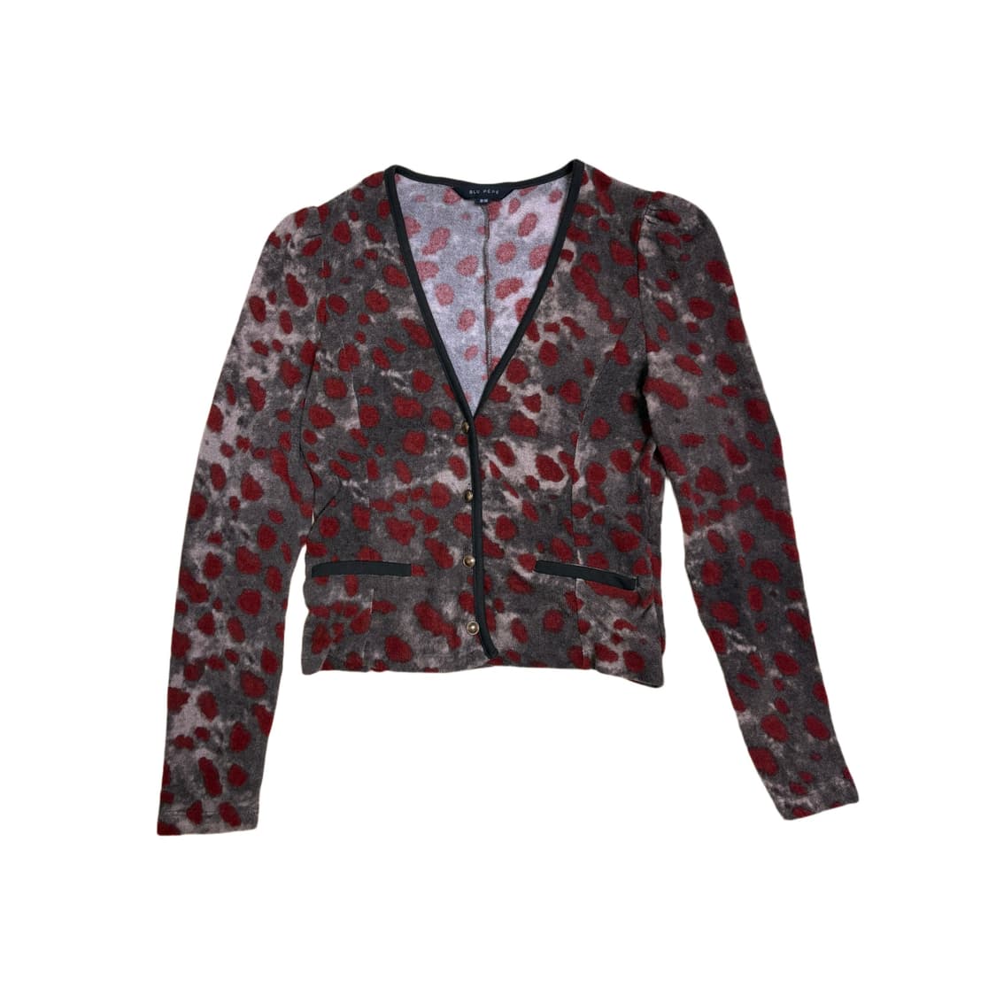 빈티지 레드 도트 가디건 상품이미지2