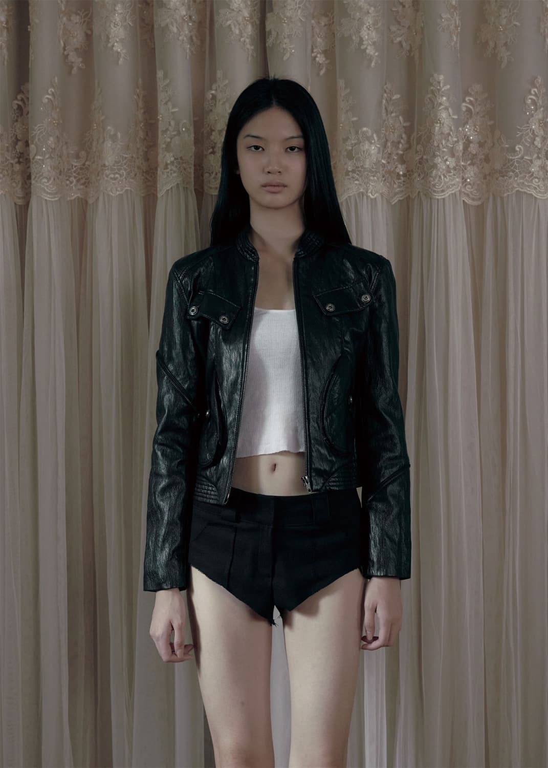 보헤미안서울 레더 자켓 sleeve zip point leather 상품이미지1