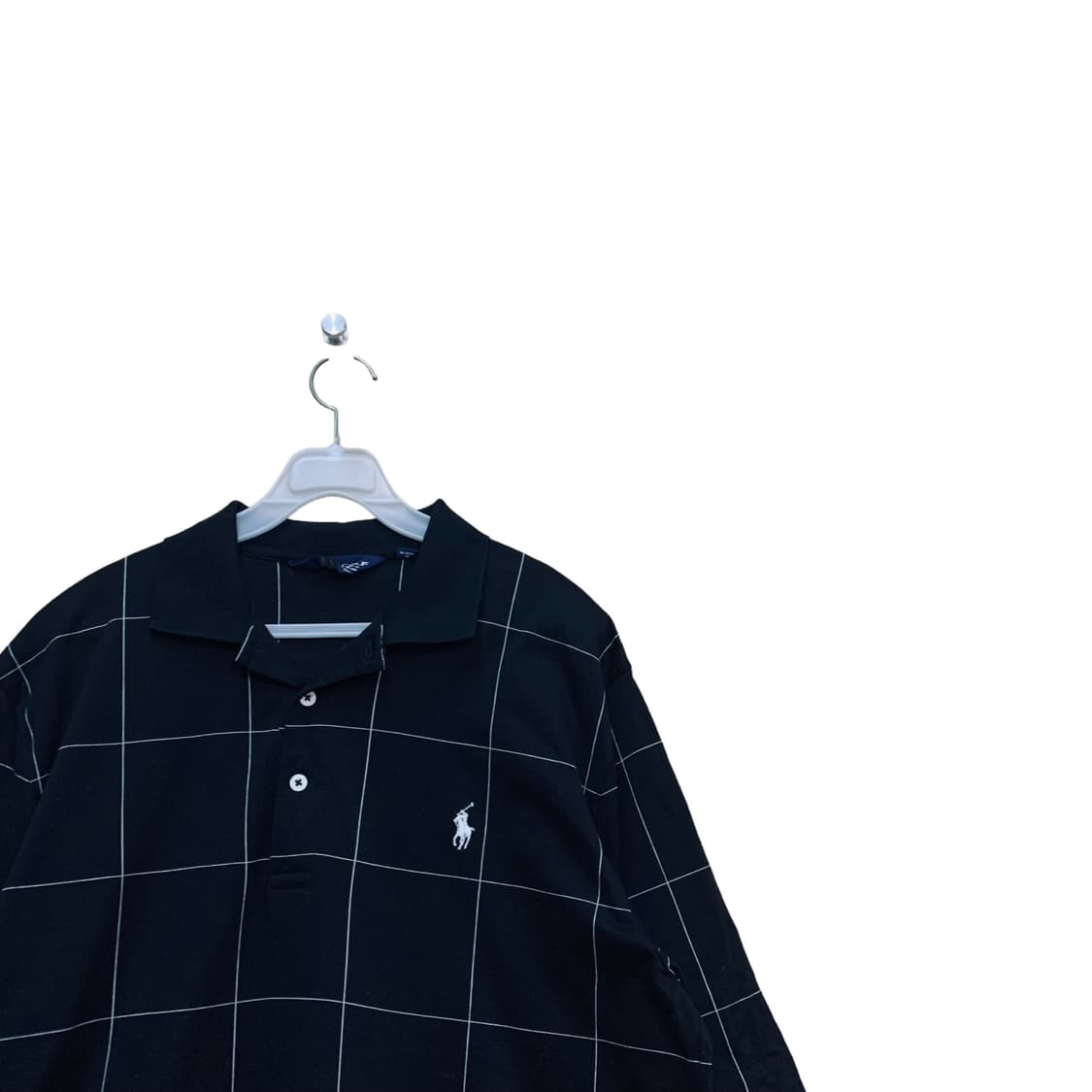 폴로랄프로렌 블랙 체크 반팔 카라티 상품이미지2