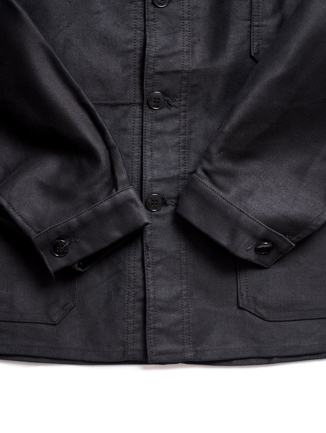 50’s Black Moleskin French Work Jacket 상품이미지4